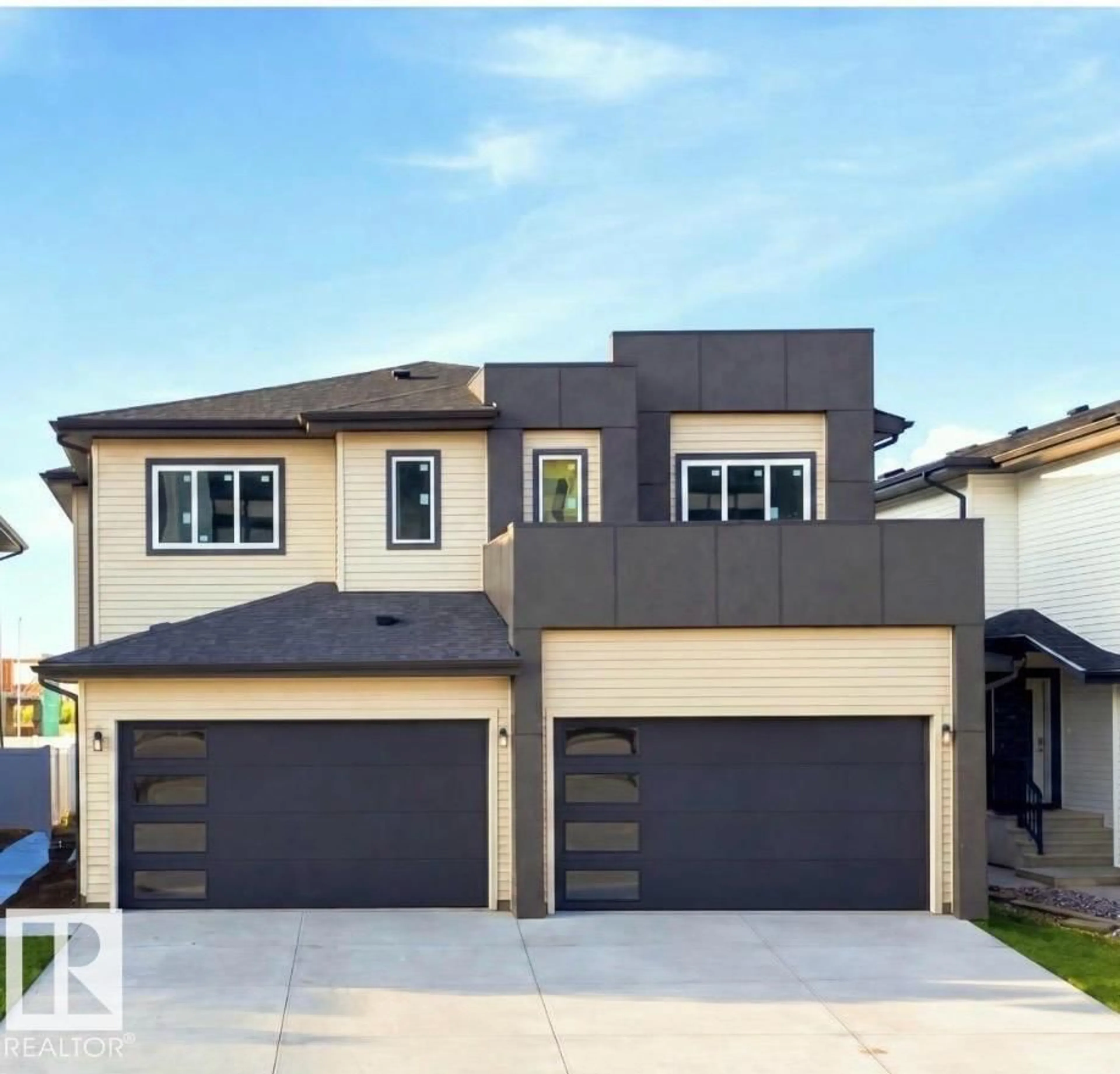 Home with brick exterior material, street for 1816 155 AV, Edmonton Alberta T5Y4H8