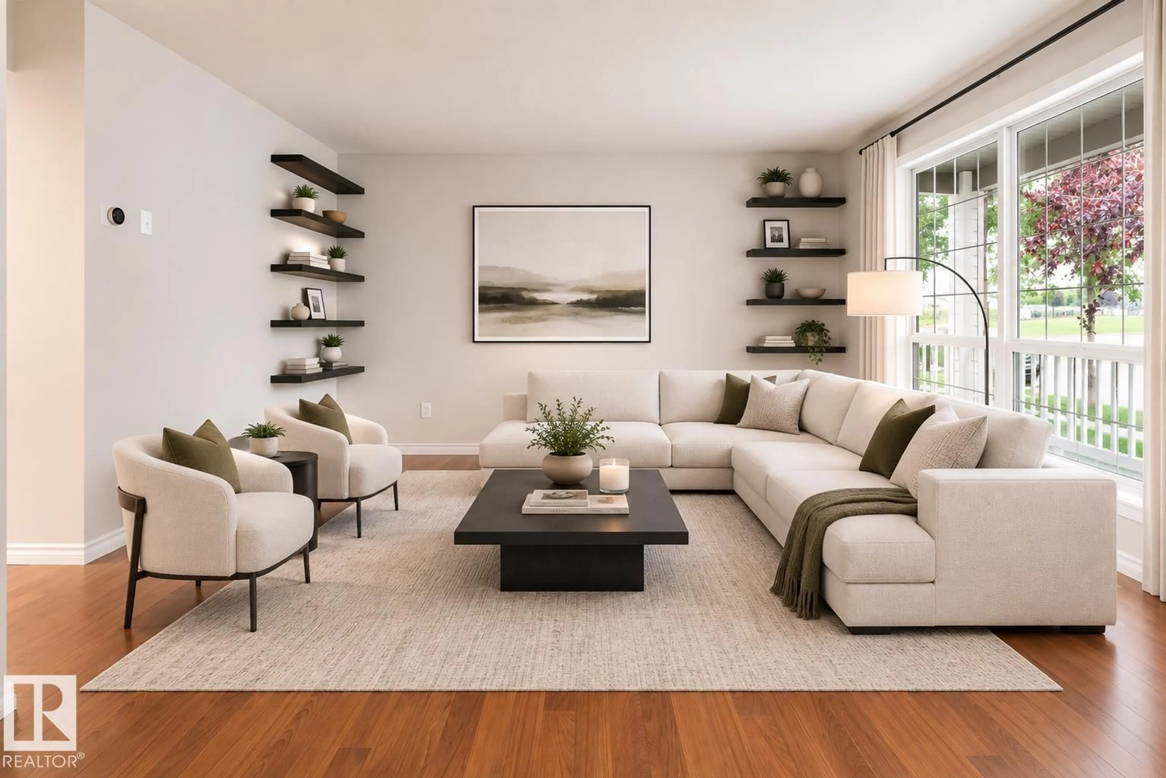 Living room with furniture, unknown for 9 HIGHWOOD BV, Devon Alberta T9G2E7
