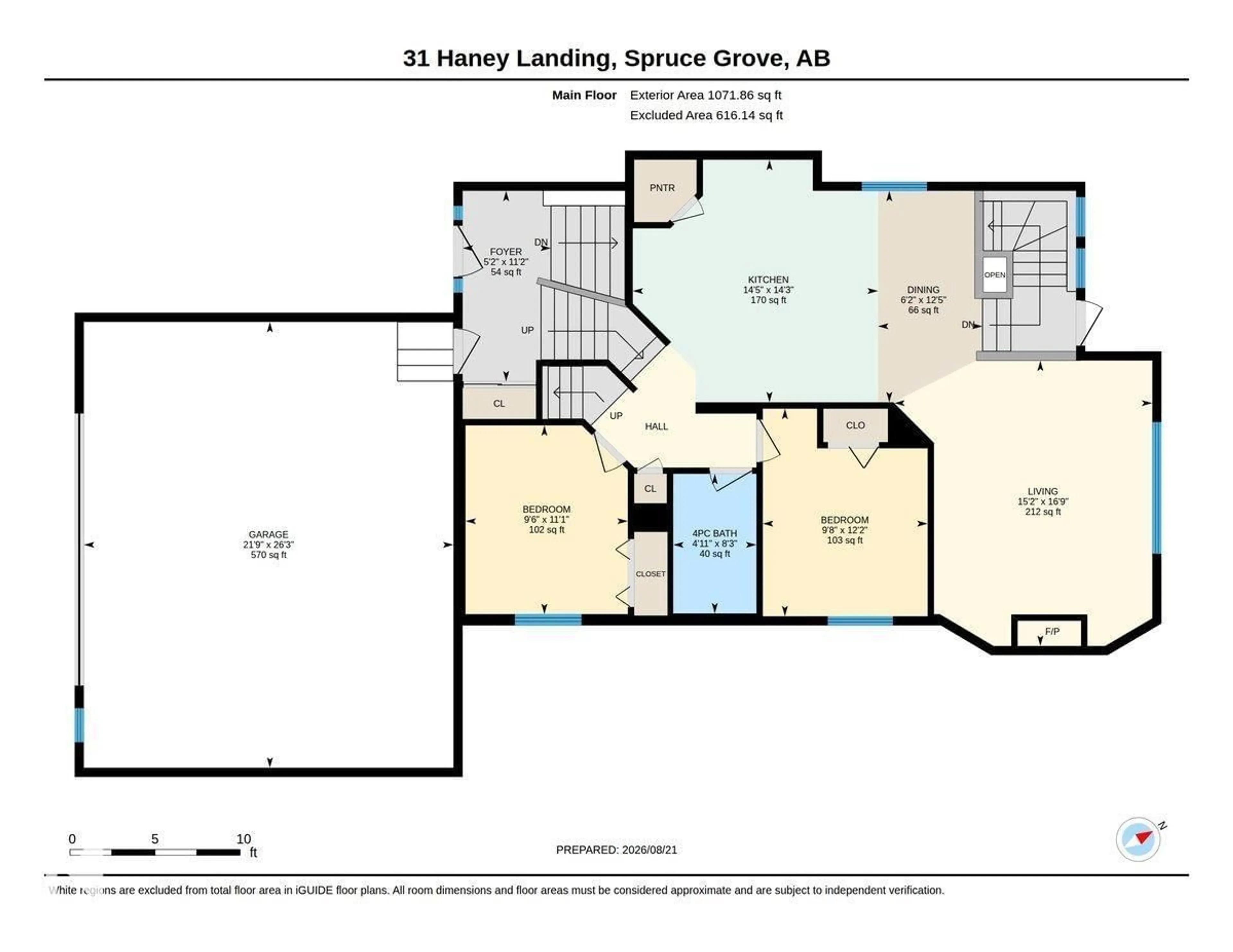 Floor plan for 31 HANEY LD, Spruce Grove Alberta T7X0A2