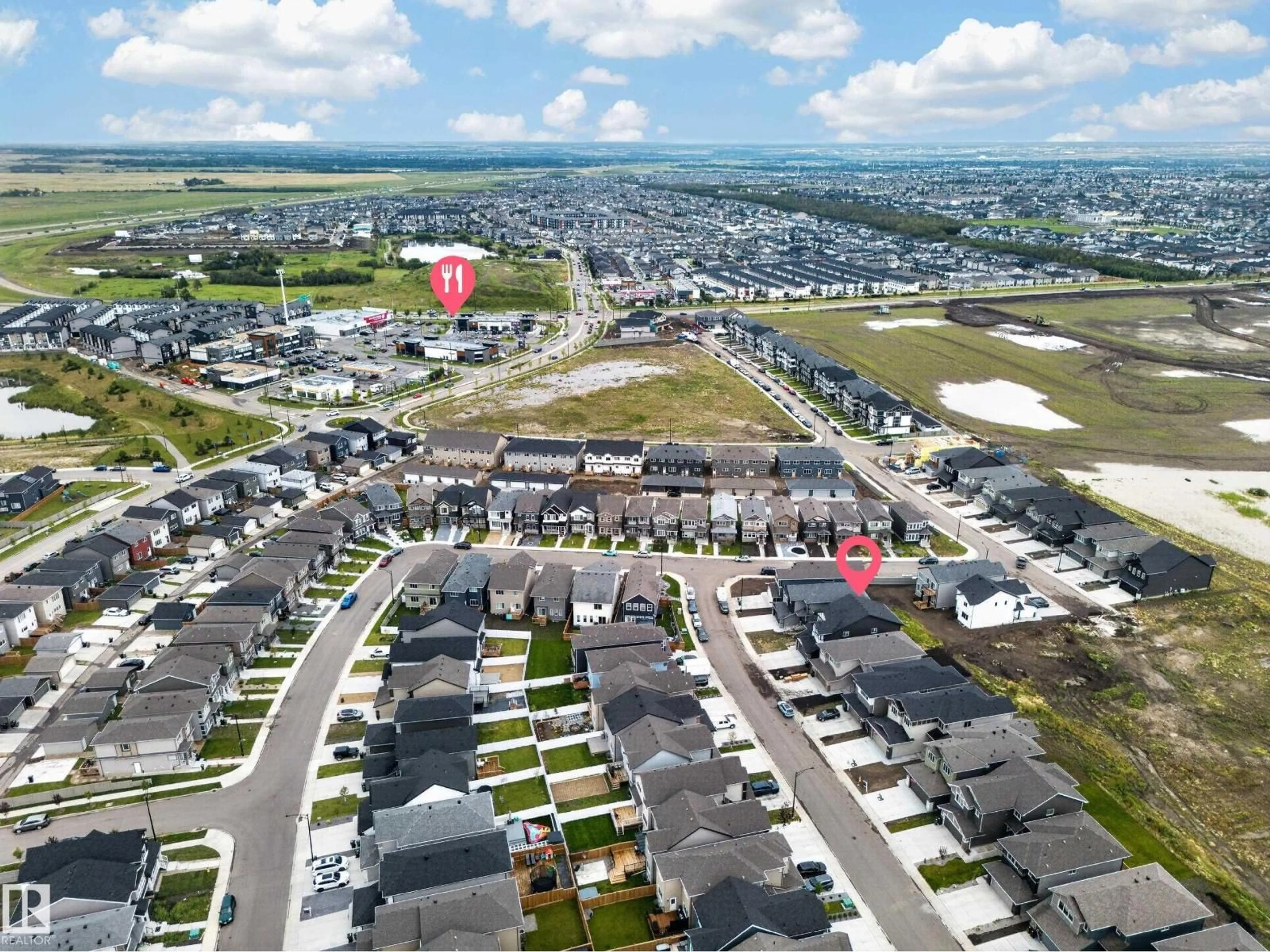 A pic from outside/outdoor area/front of a property/back of a property/a pic from drone, street for 7011 177 AV, Edmonton Alberta T5Z0W8