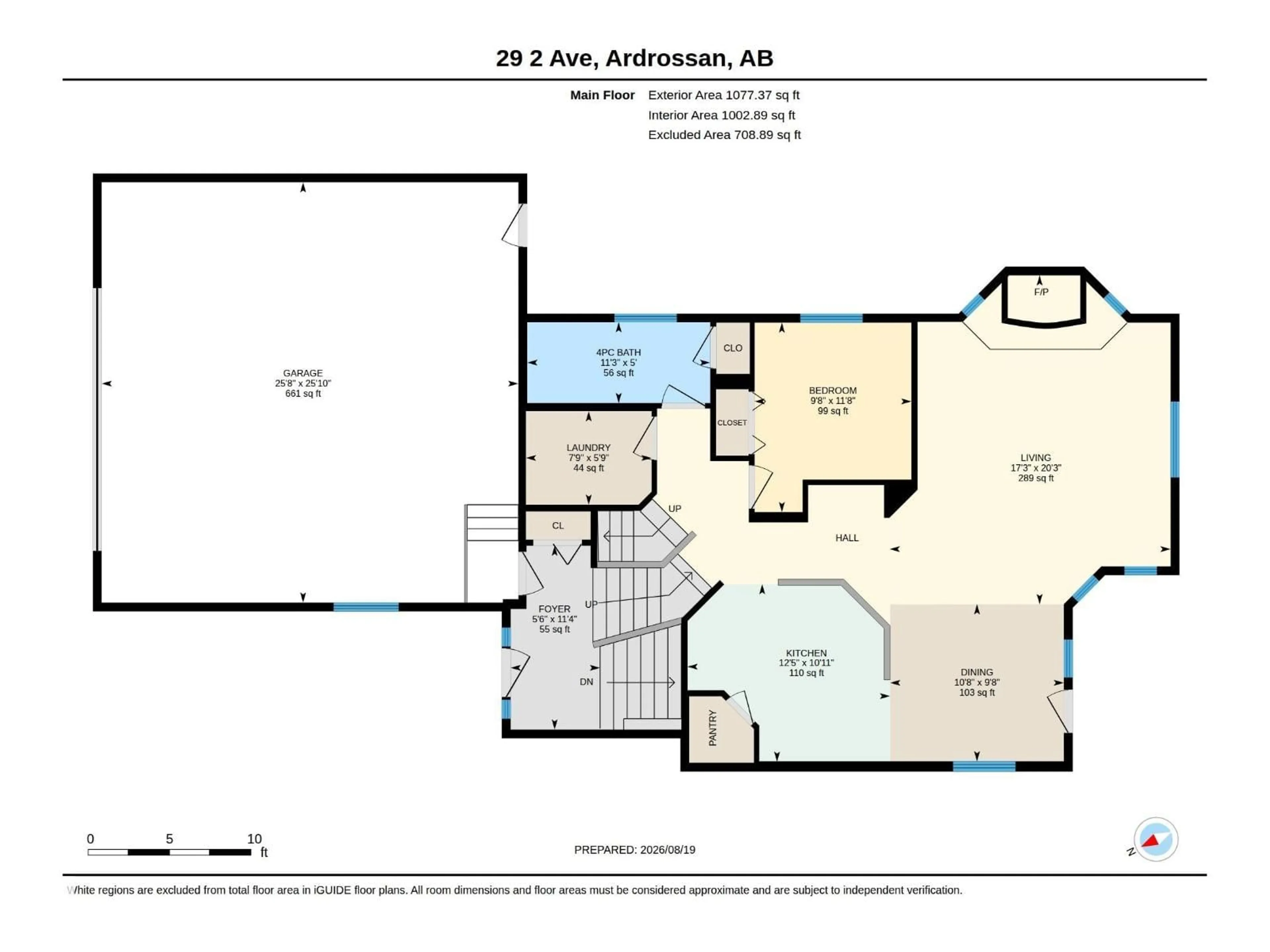 Floor plan for 29 SECOND AV, Ardrossan Alberta T8E2A2