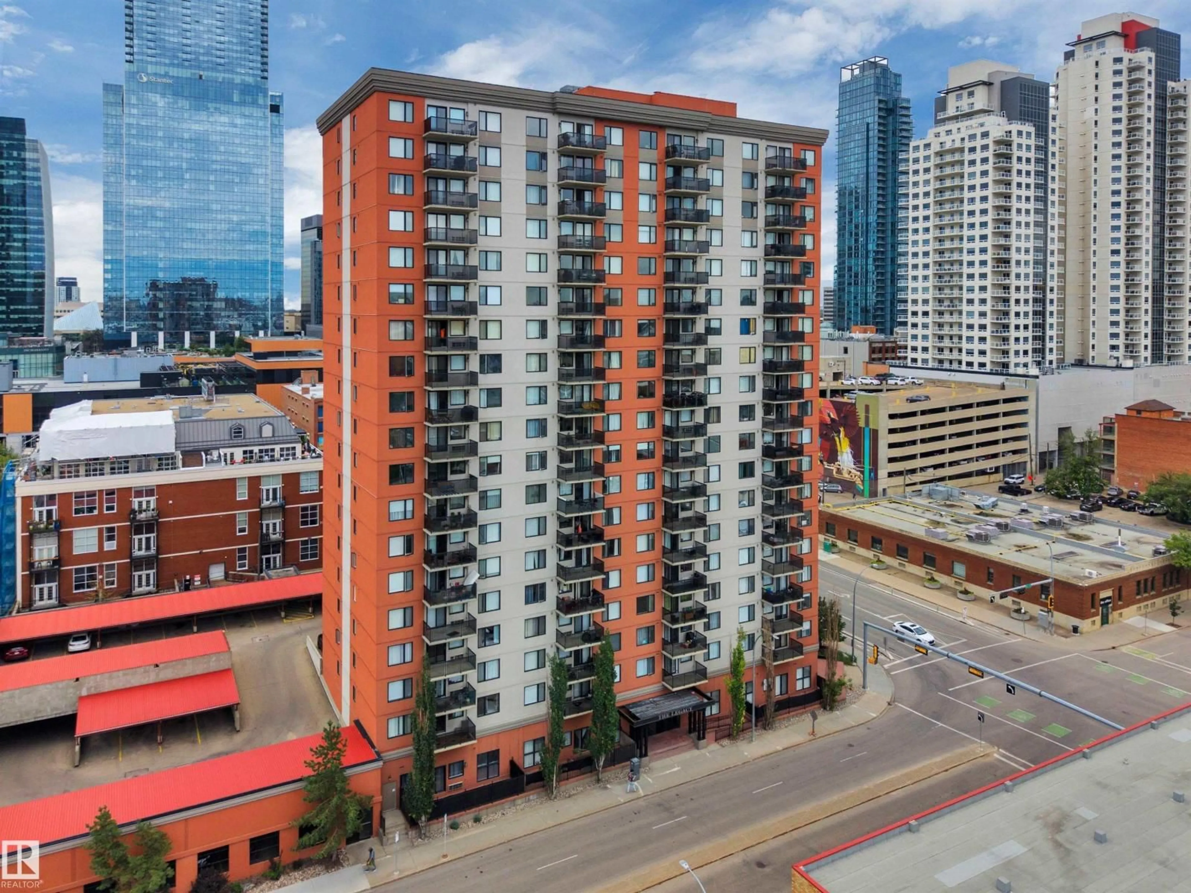 A pic from outside/outdoor area/front of a property/back of a property/a pic from drone, city buildings view from balcony for 10303 - 1701 105 ST, Edmonton Alberta T5J5G3