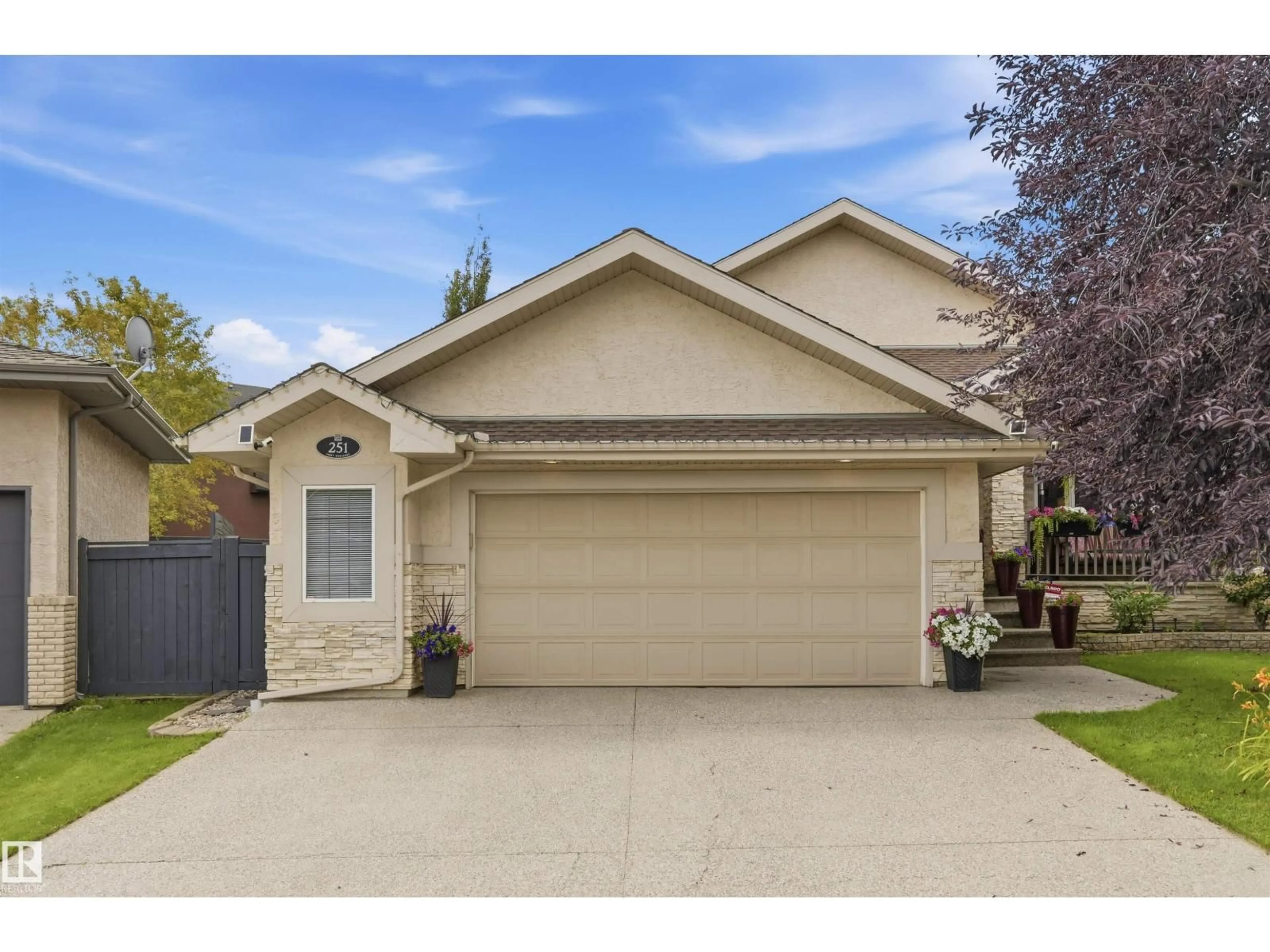 Home with vinyl exterior material, street for 251 TORY CR, Edmonton Alberta T6R3A5