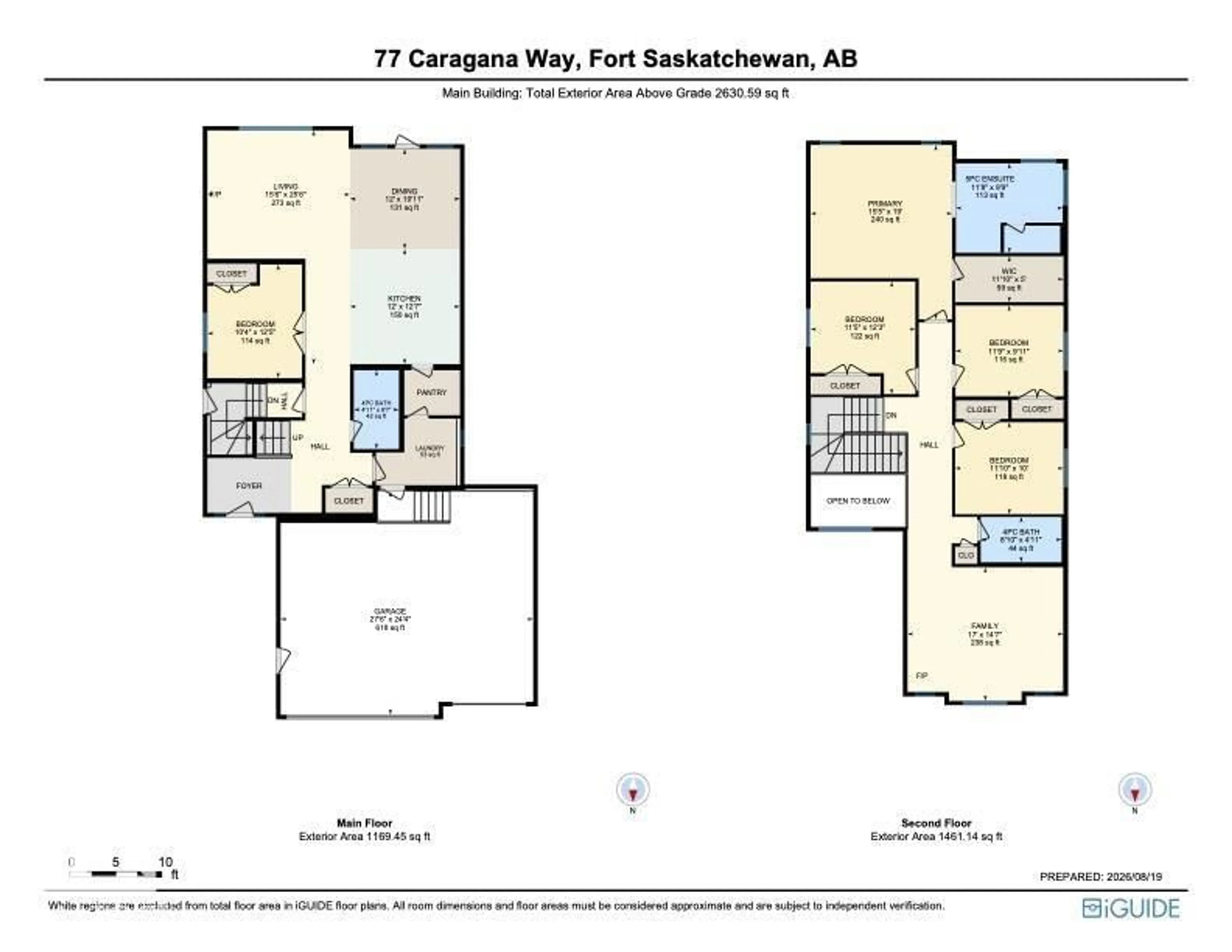 Floor plan for 77 CARAGANA WY, Fort Saskatchewan Alberta T8L0H4