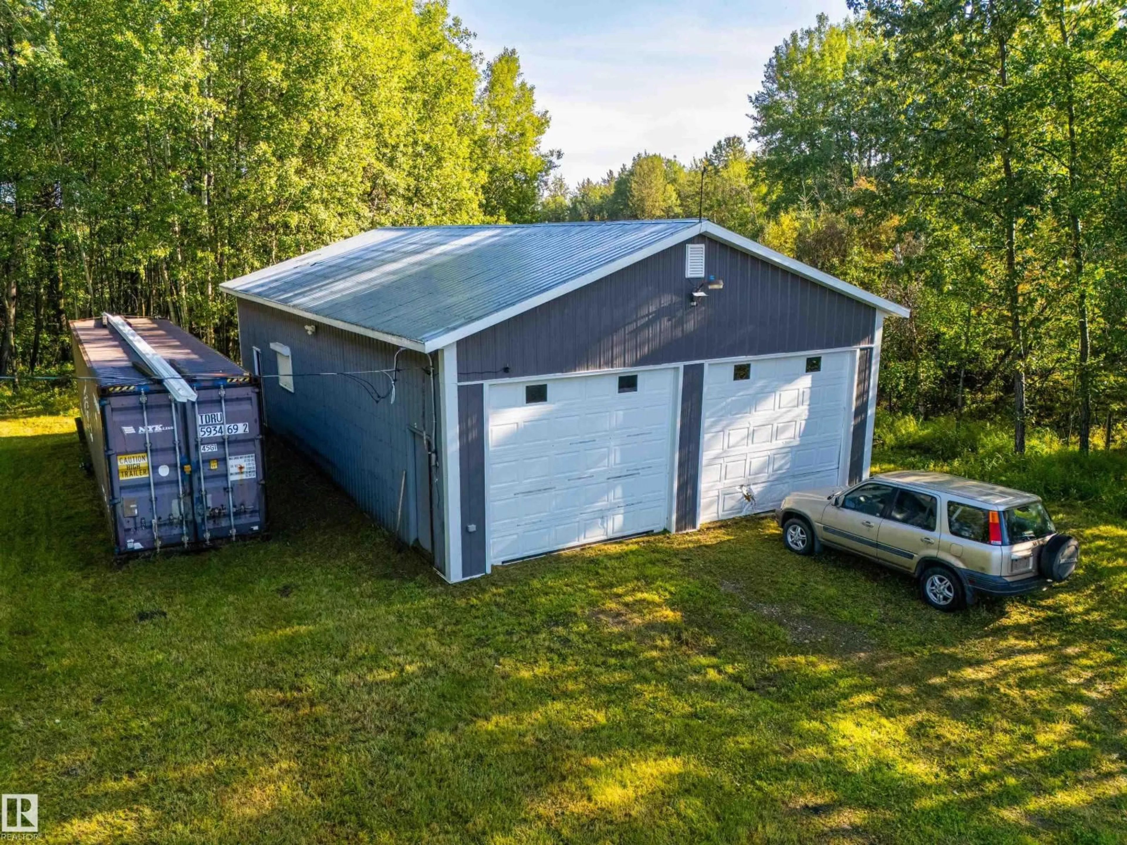 A pic from outside/outdoor area/front of a property/back of a property/a pic from drone, building for A - 6432 TWP ROAD 542, Rural Parkland County Alberta T0E0S0