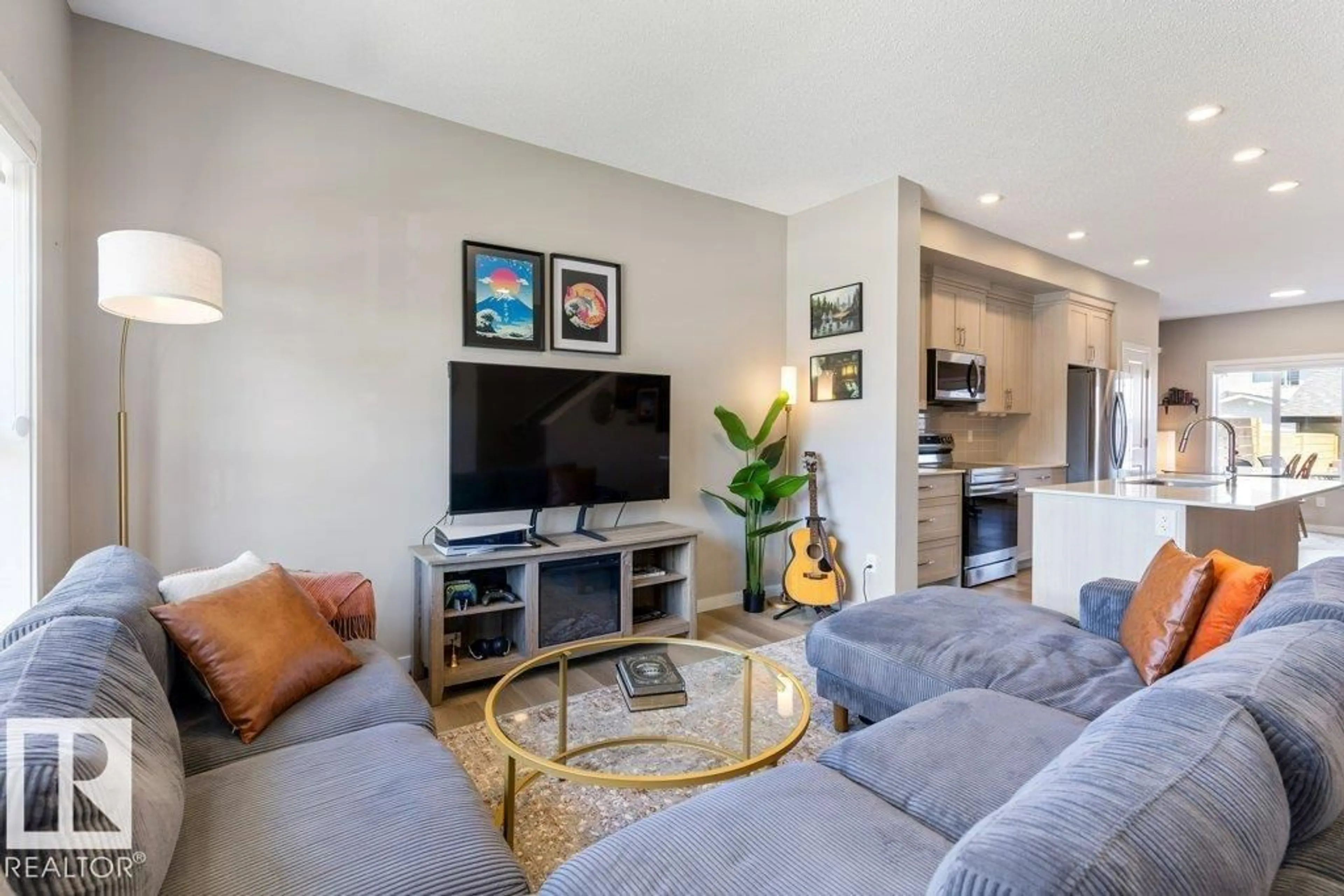 Living room with furniture, unknown for 7056 181 AV, Edmonton Alberta T5Z0V4