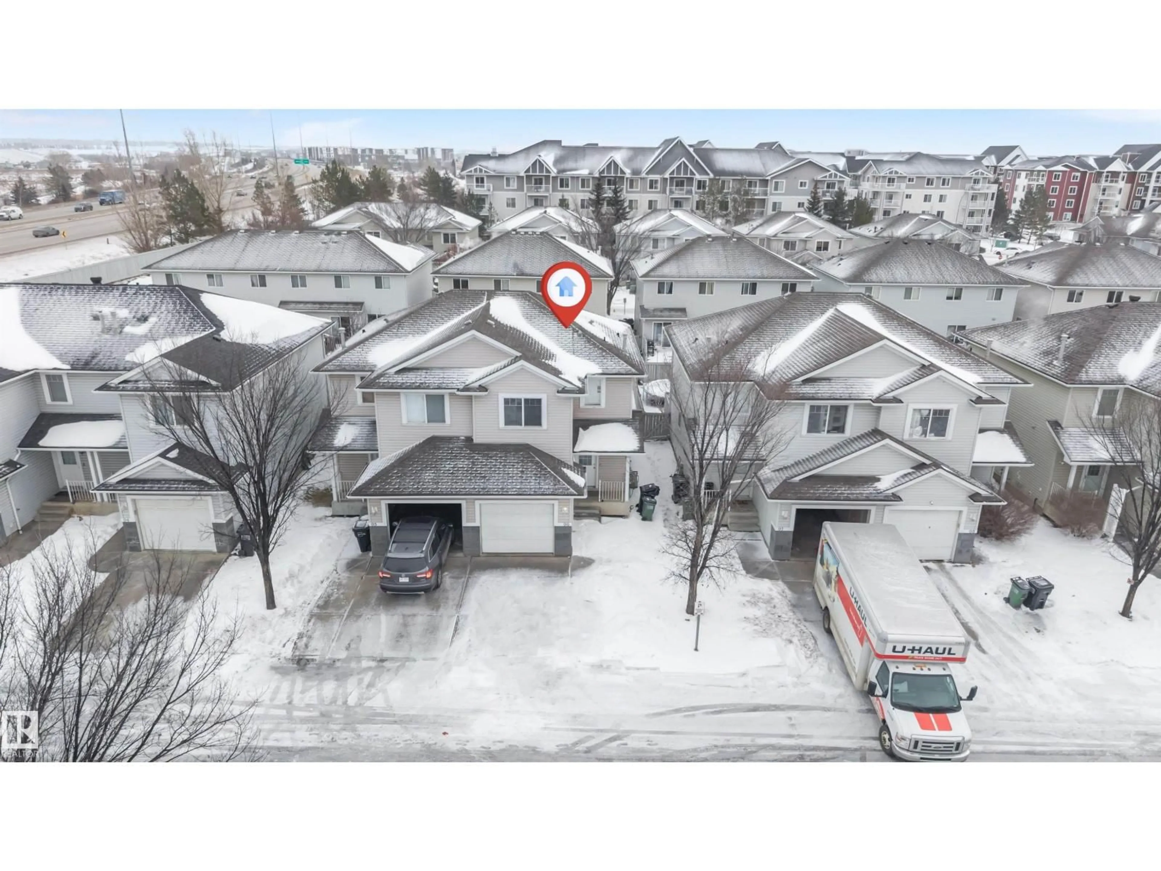 A pic from outside/outdoor area/front of a property/back of a property/a pic from drone, street for 4350 - 96 23 ST, Edmonton Alberta T6T1X8