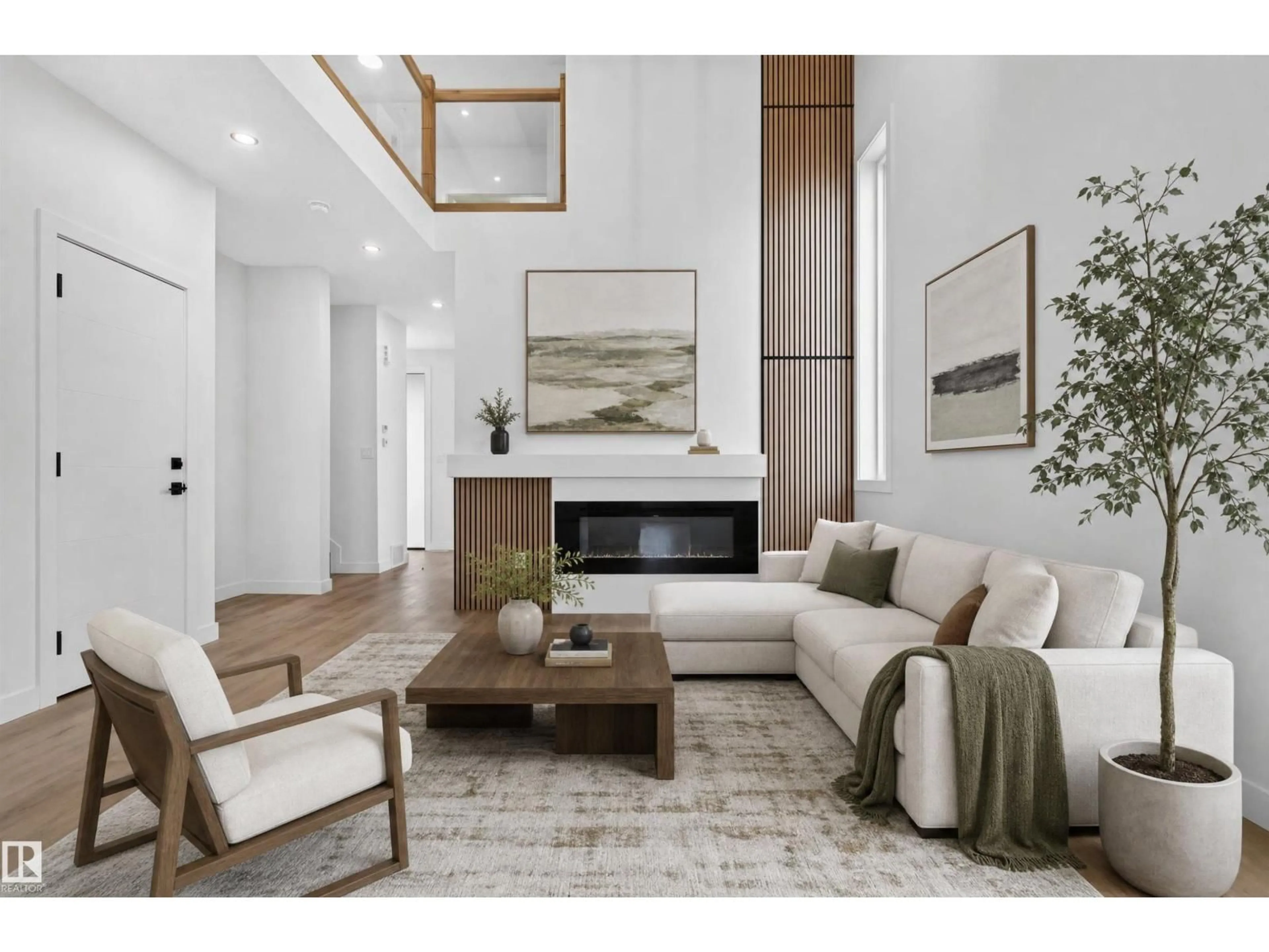 Living room with furniture, unknown for 1911 48 ST, Edmonton Alberta T6X3N3