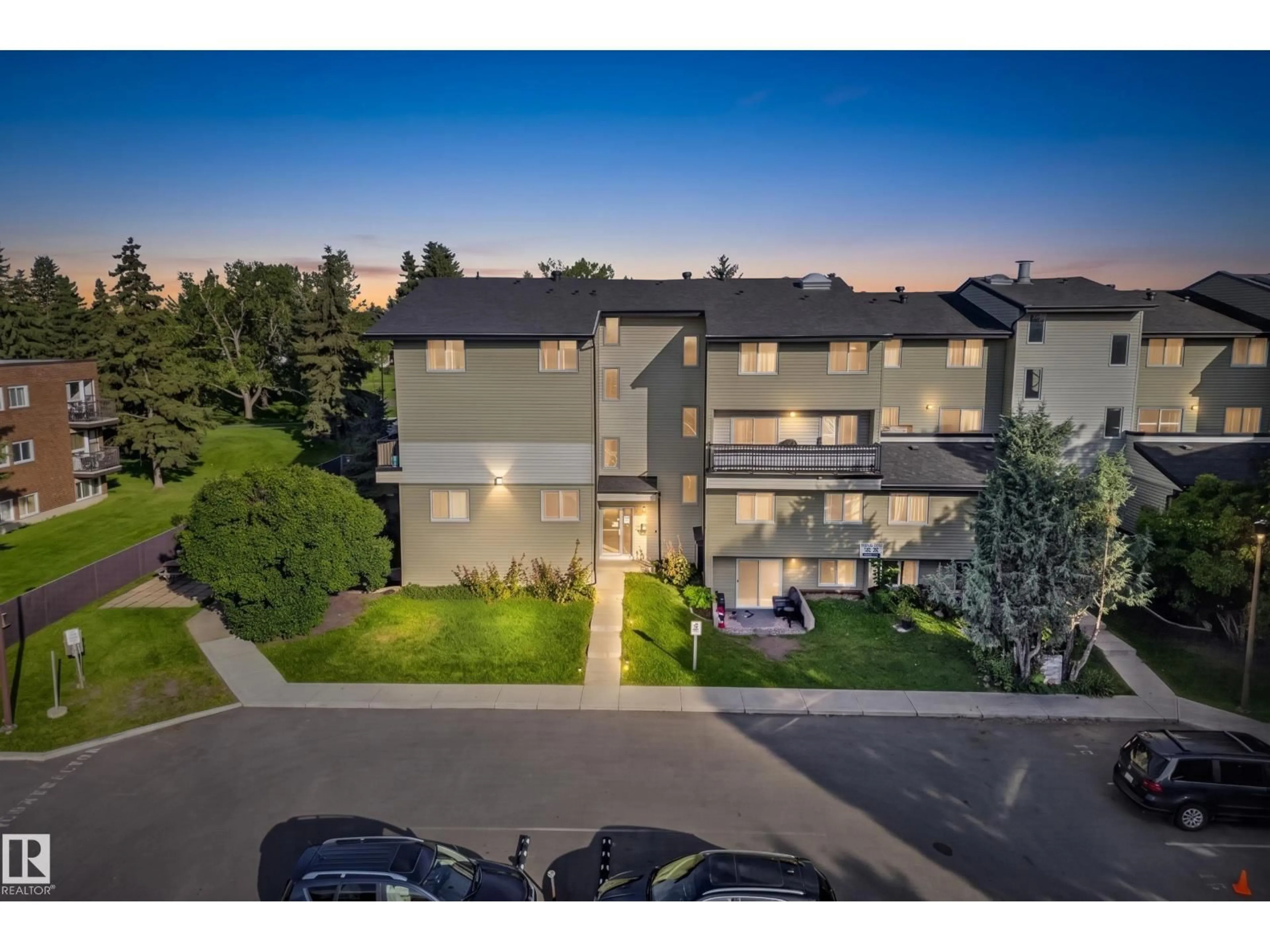 A pic from outside/outdoor area/front of a property/back of a property/a pic from drone, unknown for #7 - 13450 FORT RD, Edmonton Alberta T5A1C5
