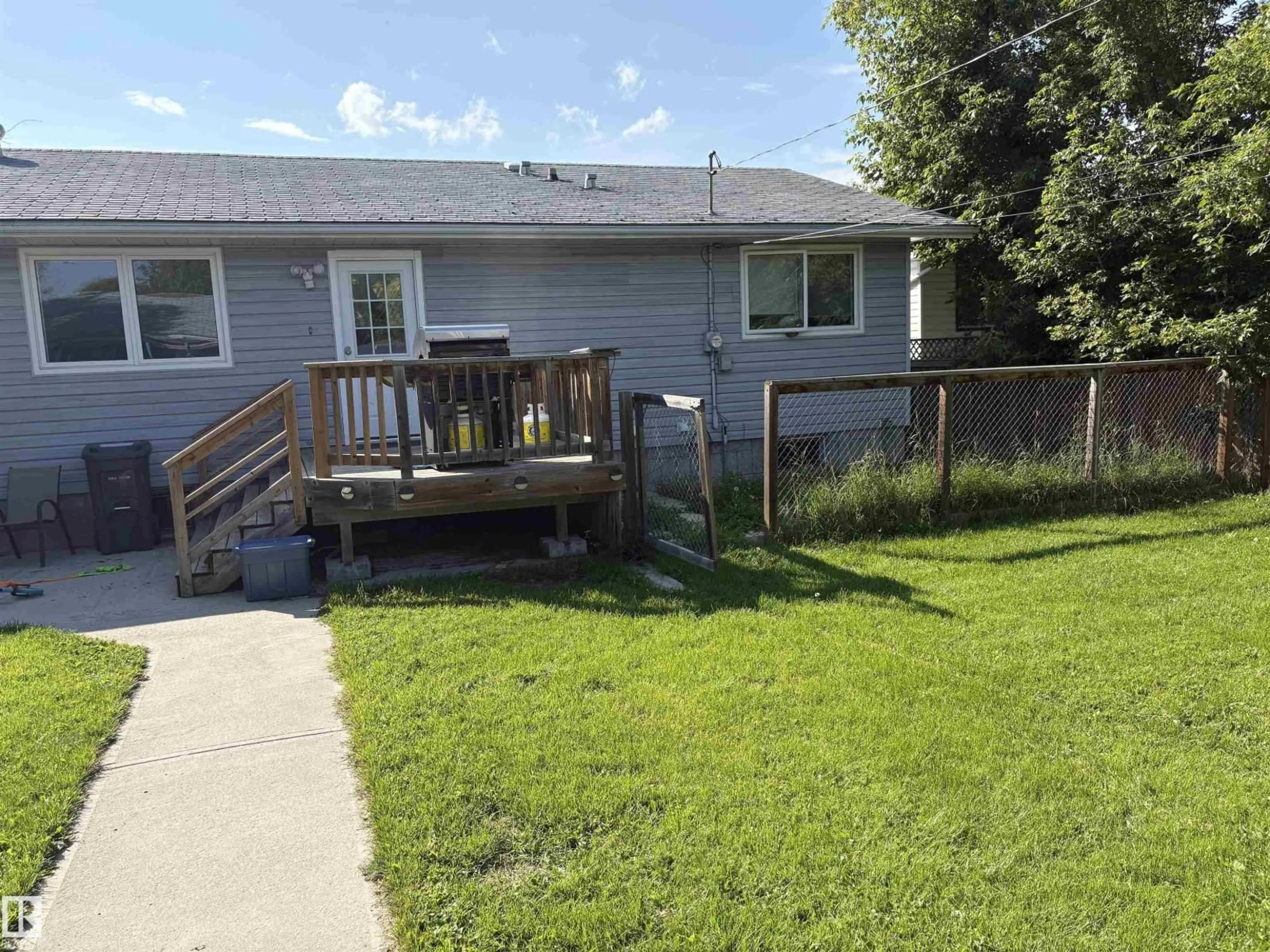 A pic from outside/outdoor area/front of a property/back of a property/a pic from drone, water/lake/river/ocean view for 4703 59 ST, Cold Lake Alberta T9M1T8