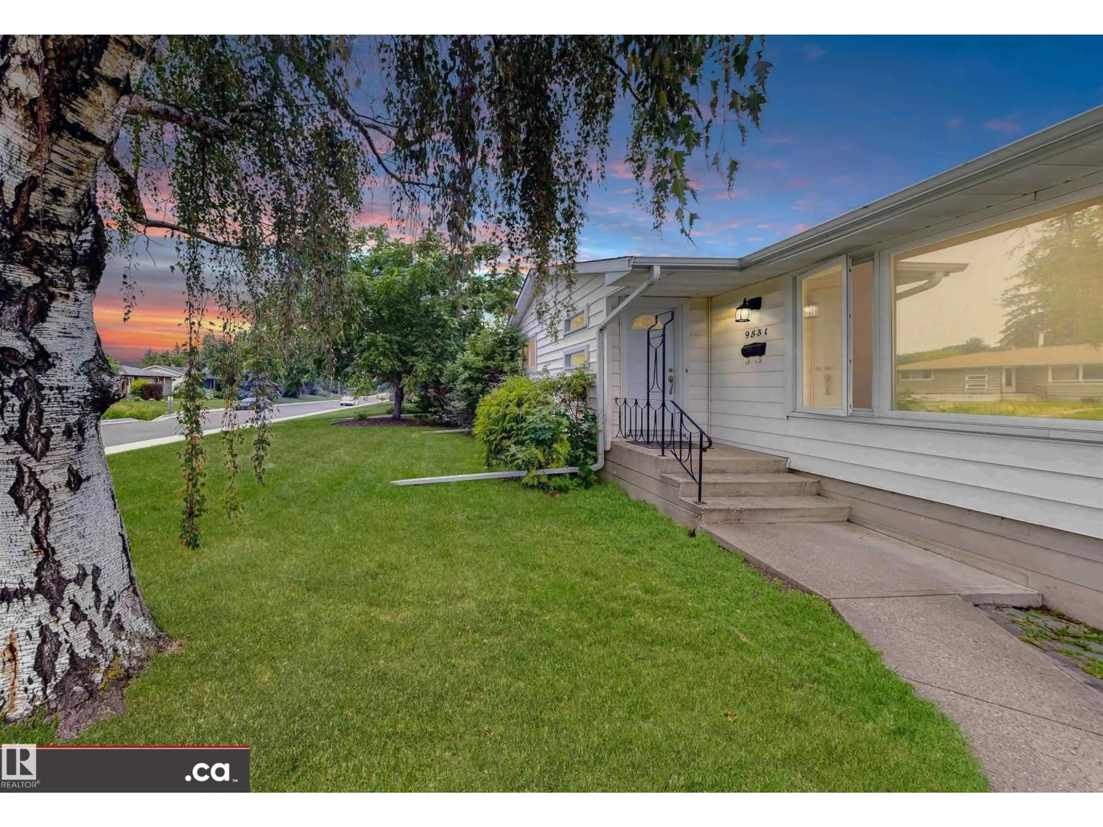 A pic from outside/outdoor area/front of a property/back of a property/a pic from drone, mountain view for 9531 74 ST, Edmonton Alberta T6B2B7