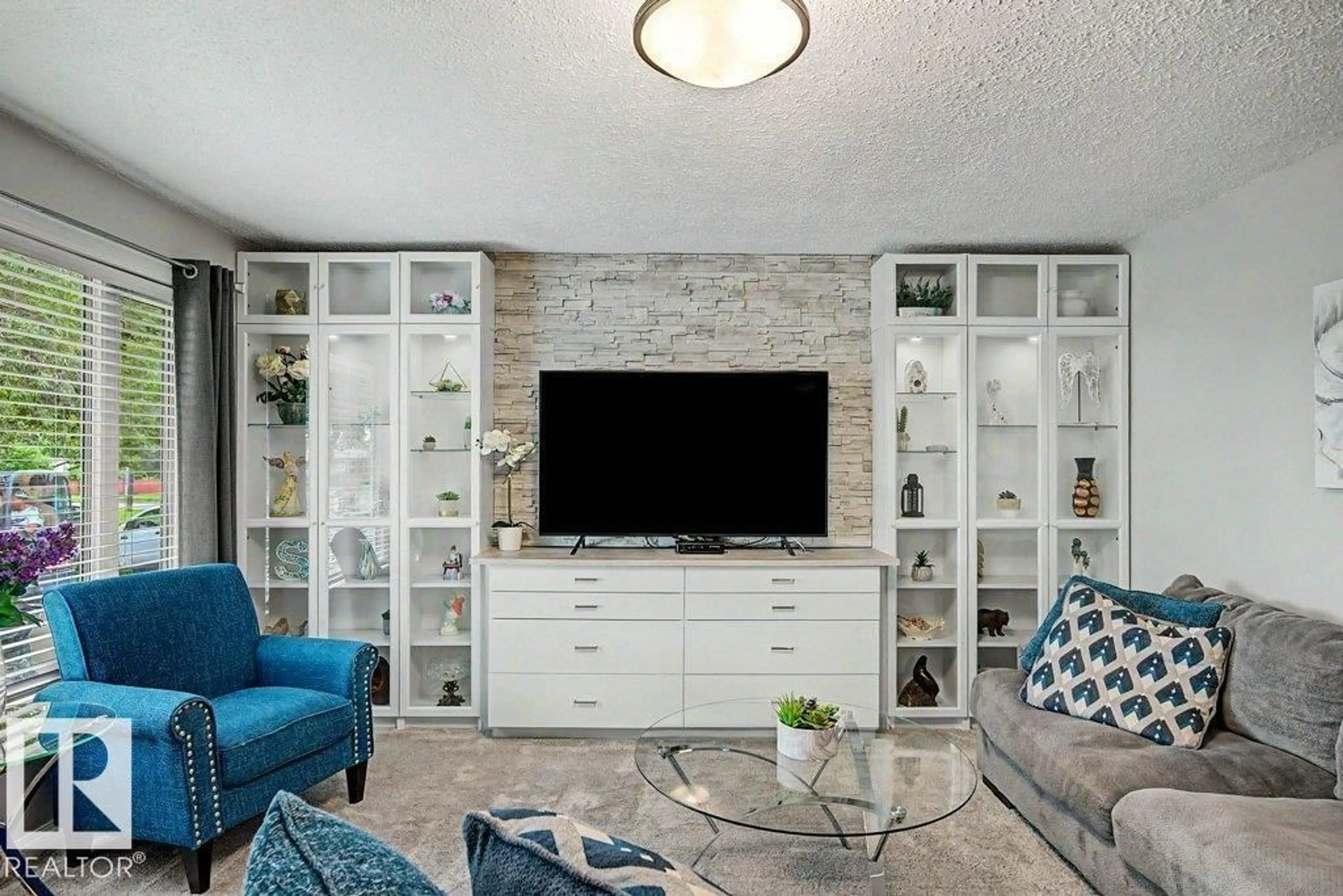 Living room with furniture, unknown for 12112 38 ST, Edmonton Alberta T5W2J1