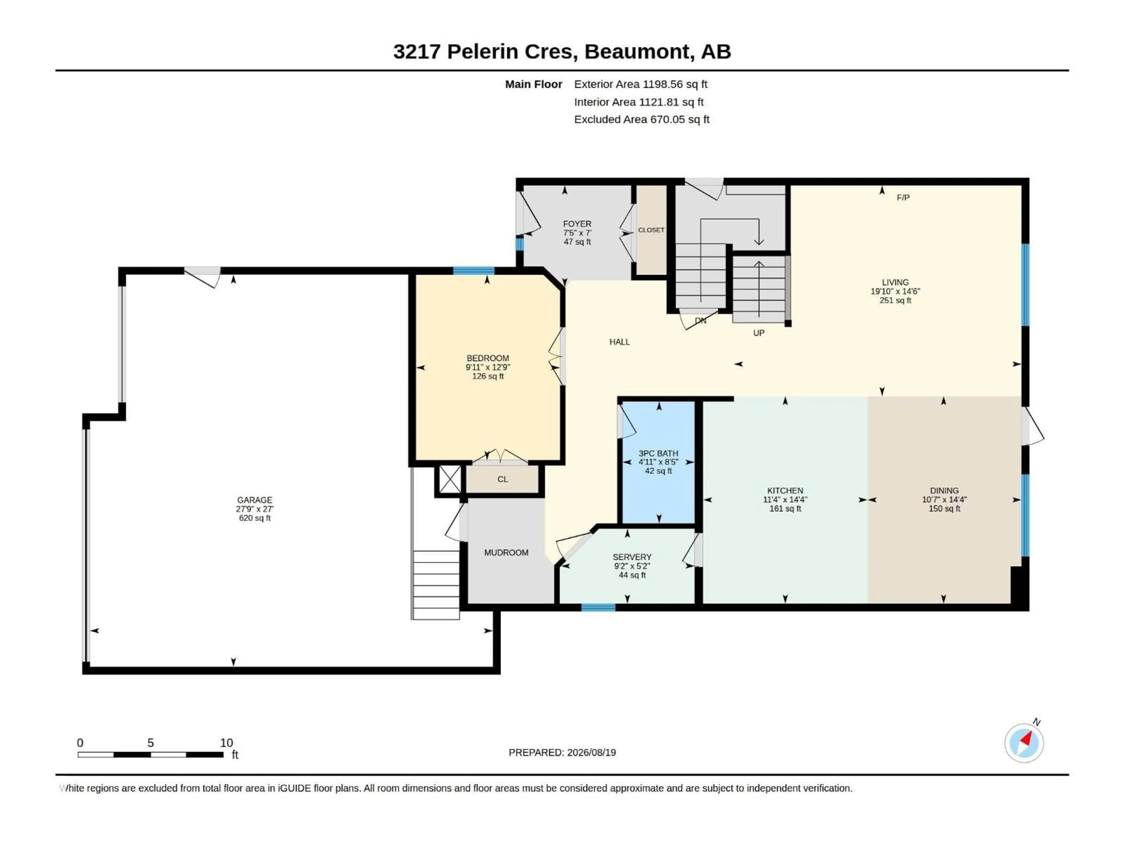 Floor plan for 3217 PELERIN CR, Beaumont Alberta T4X0E2