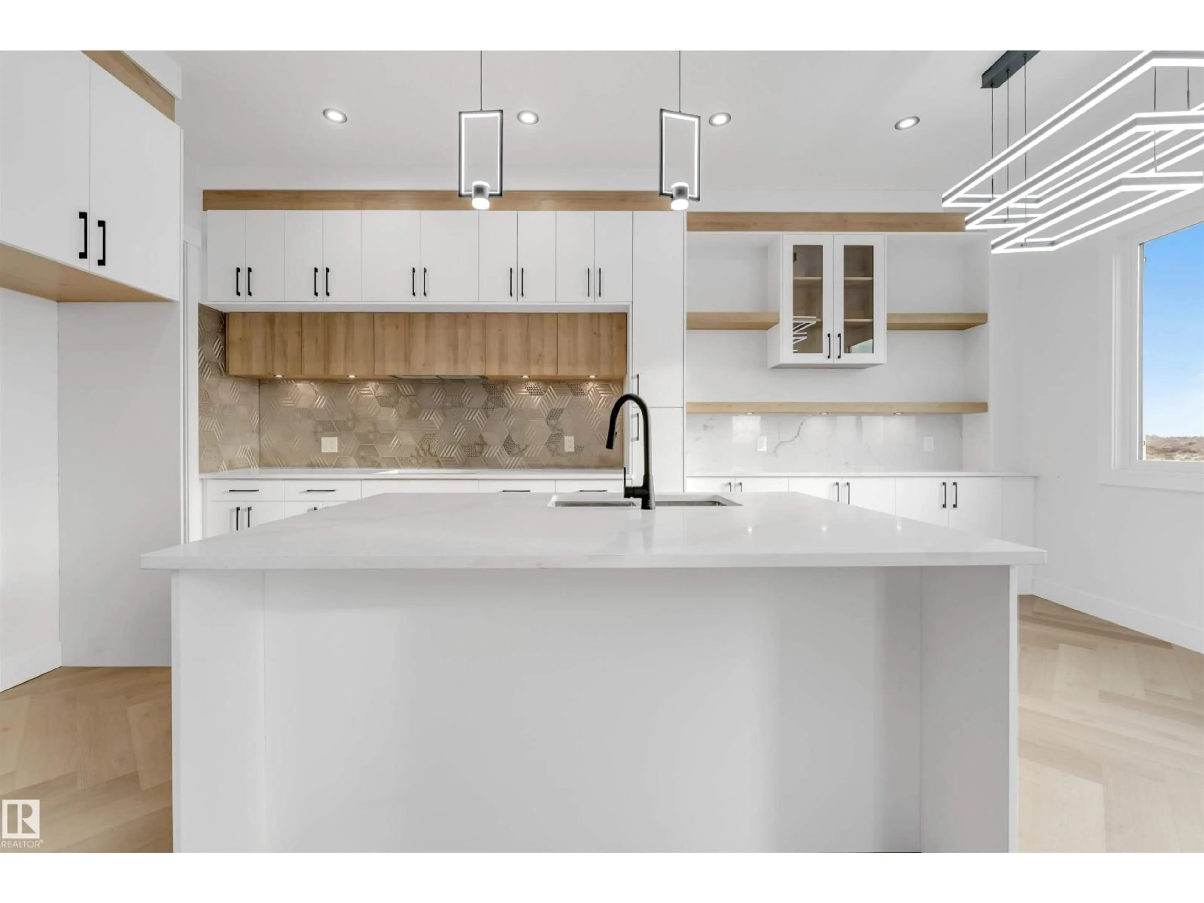 Open concept kitchen, ceramic/tile floor for NW - 13136 187 AV, Edmonton Alberta T6V0N3