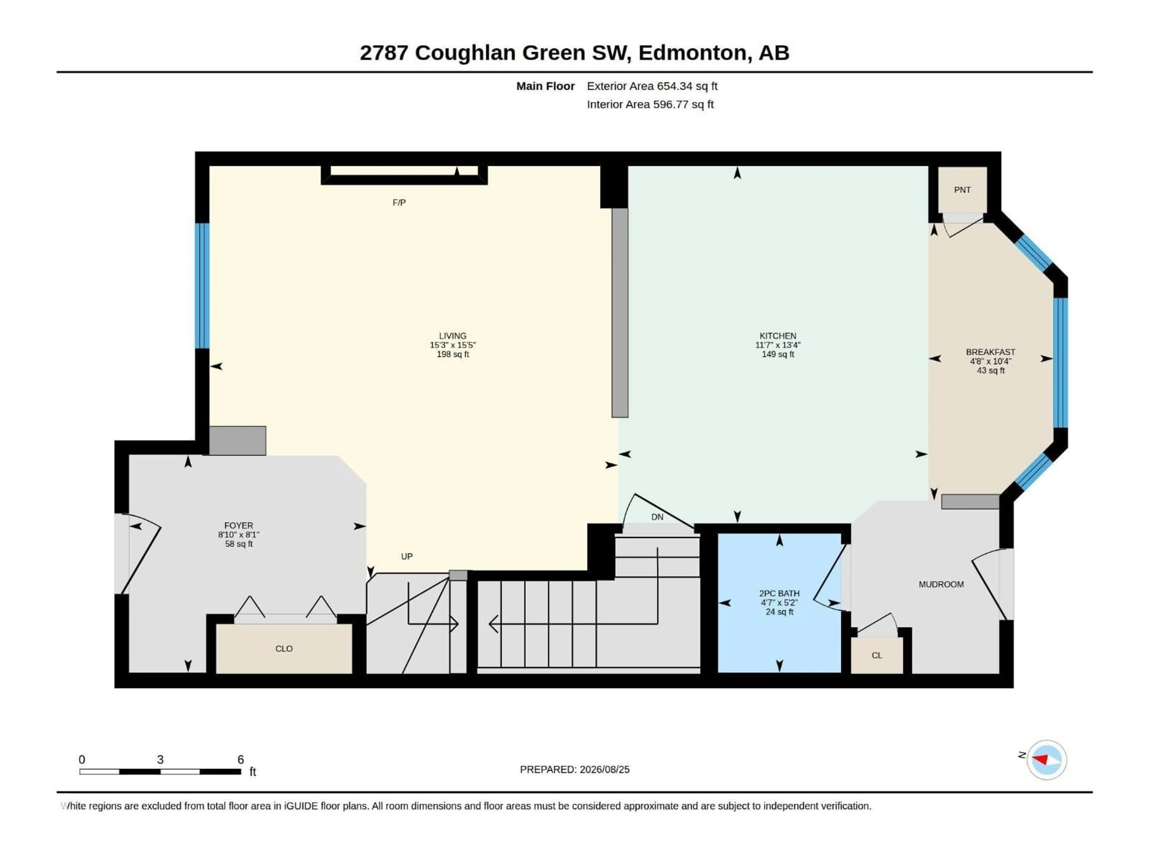 Floor plan for GR SW - 2787 COUGHLAN GREEN, Edmonton Alberta T6W0Y8