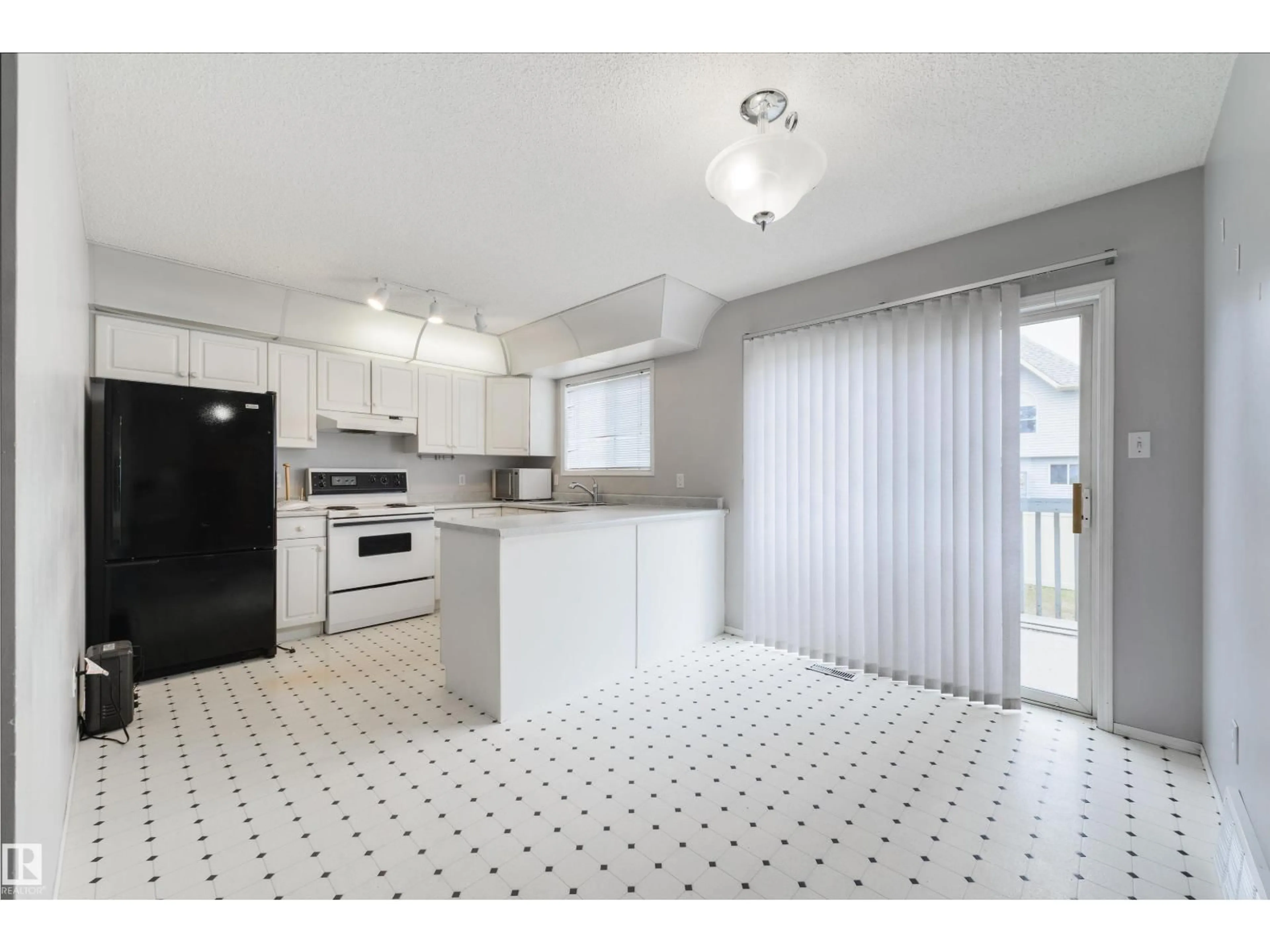 Open concept kitchen, ceramic/tile floor for #123 - 1670 JAMHA RD, Edmonton Alberta T6L7B3