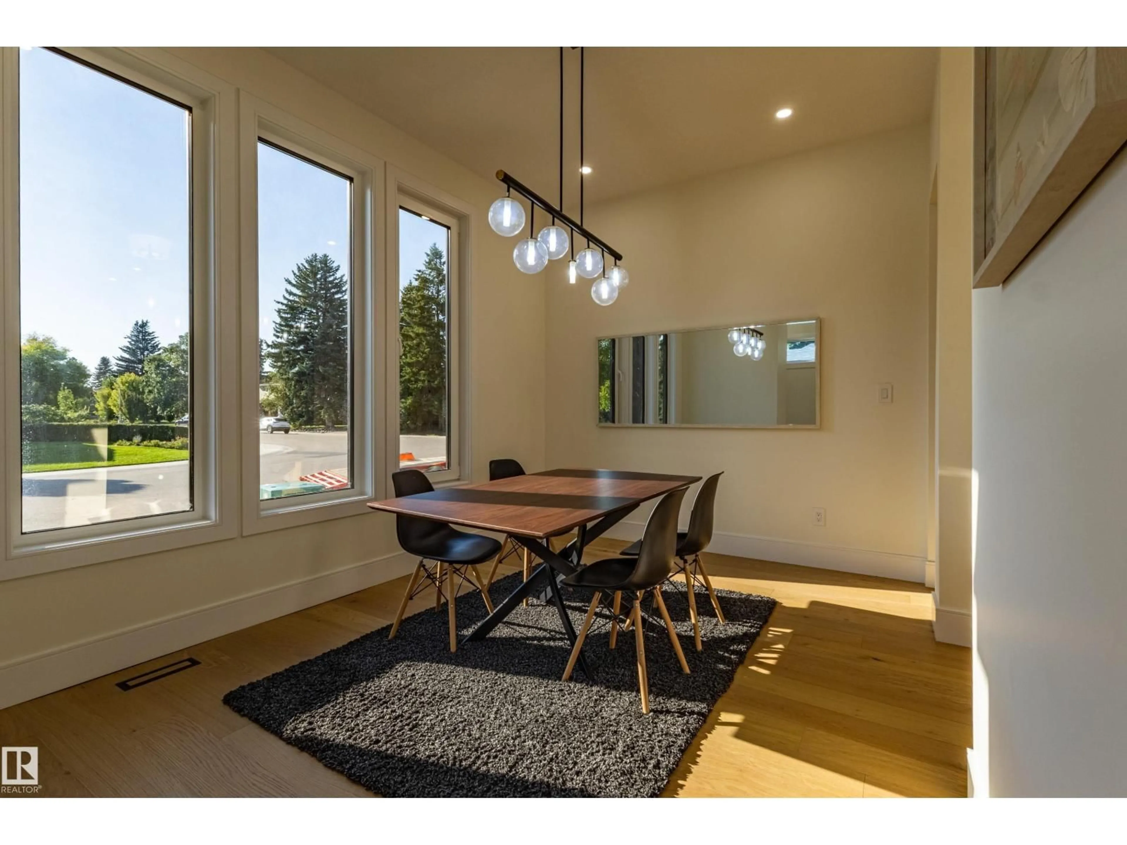Dining room, wood/laminate floor for NW - 5139 123 ST, Edmonton Alberta T6H3S9