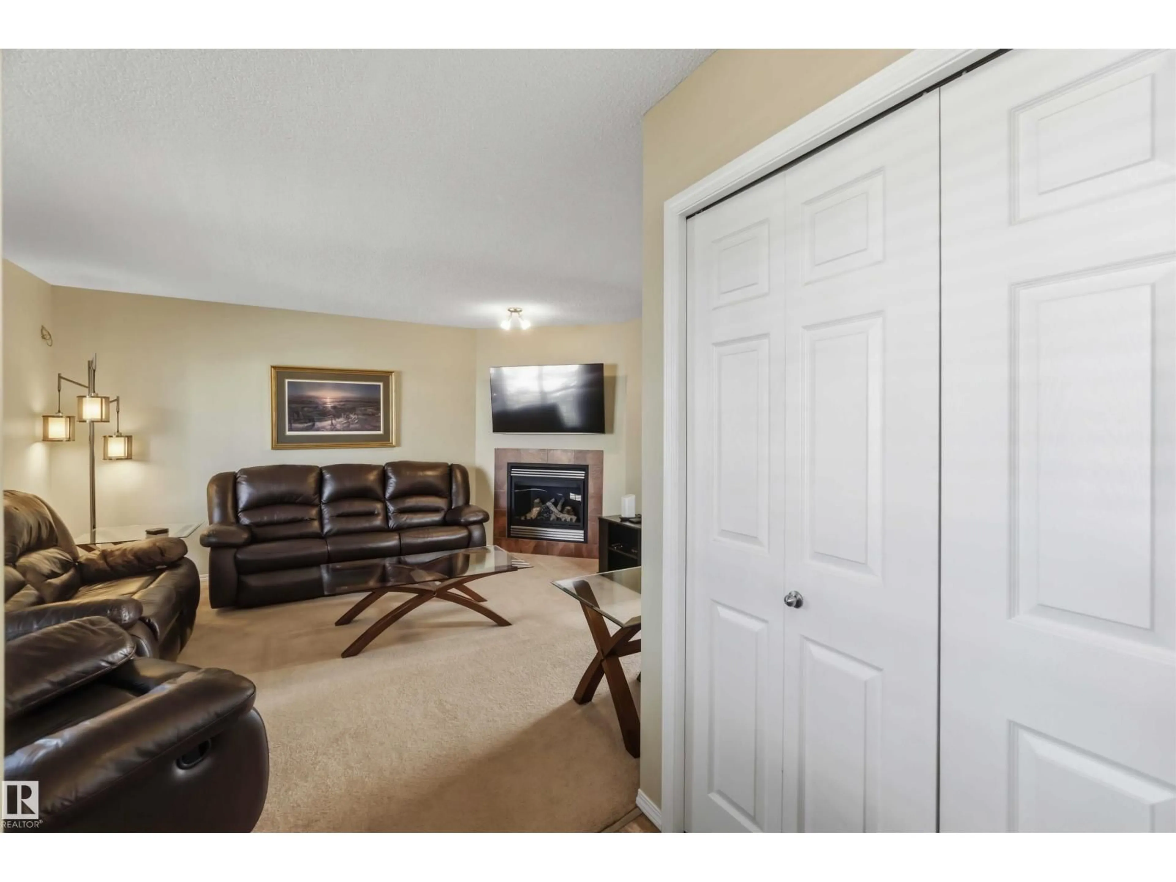 Living room with furniture, carpet floor for 2305 28 AV, Edmonton Alberta T6T0A5