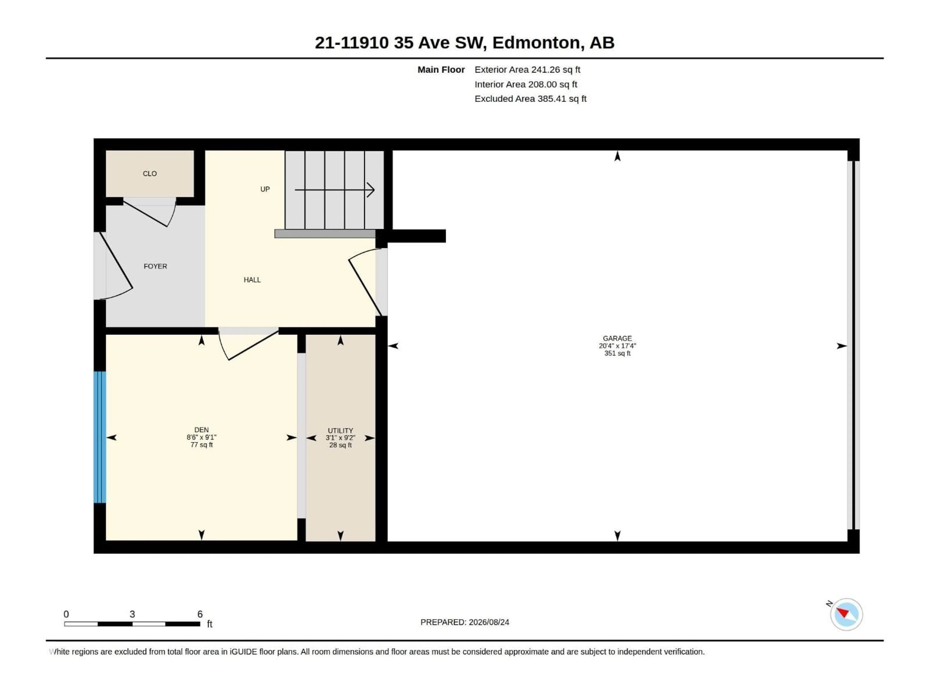 Floor plan for #21 - 11910 35 AV, Edmonton Alberta T6W4Z8