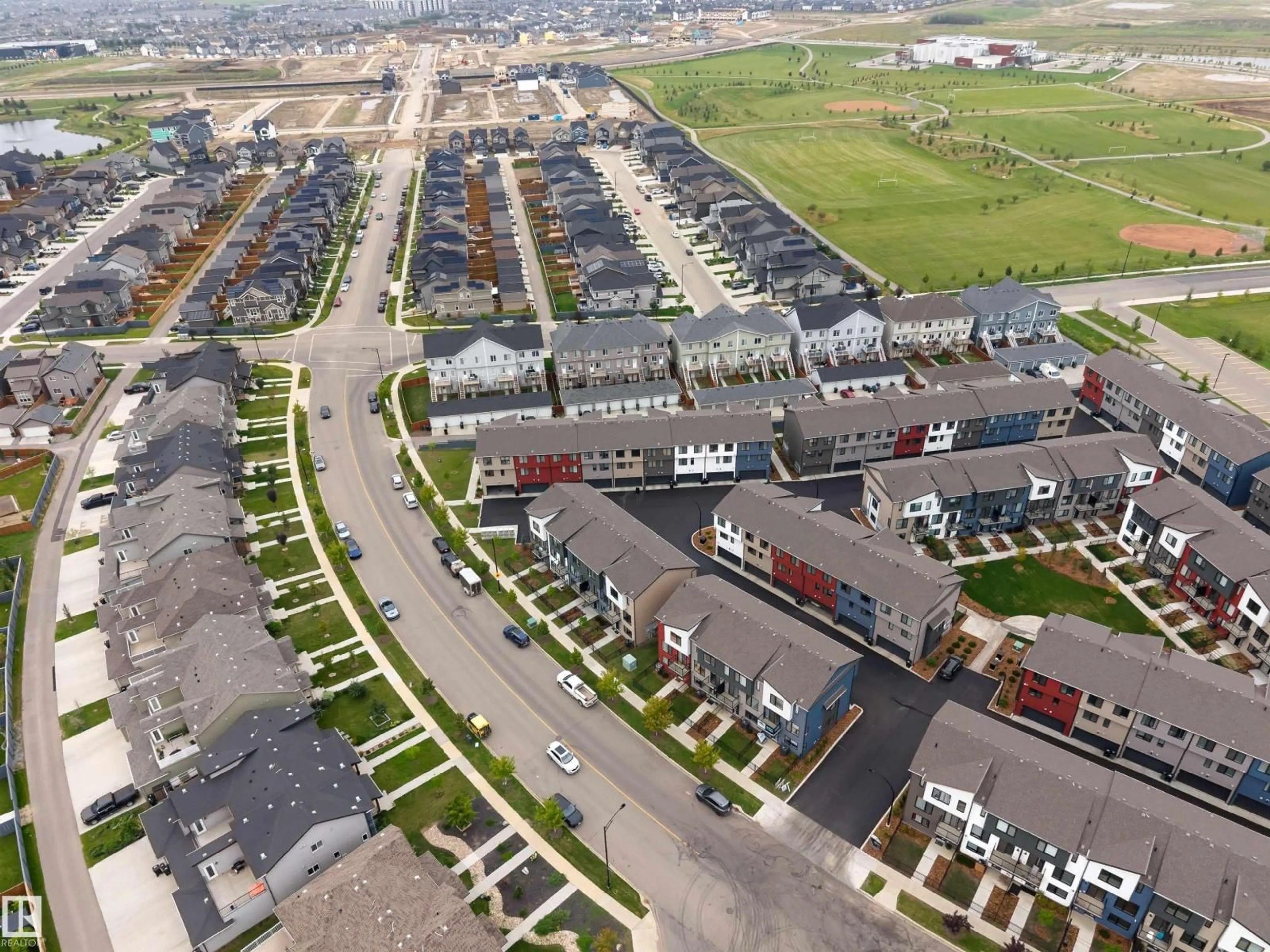 A pic from outside/outdoor area/front of a property/back of a property/a pic from drone, street for #21 - 11910 35 AV, Edmonton Alberta T6W4Z8