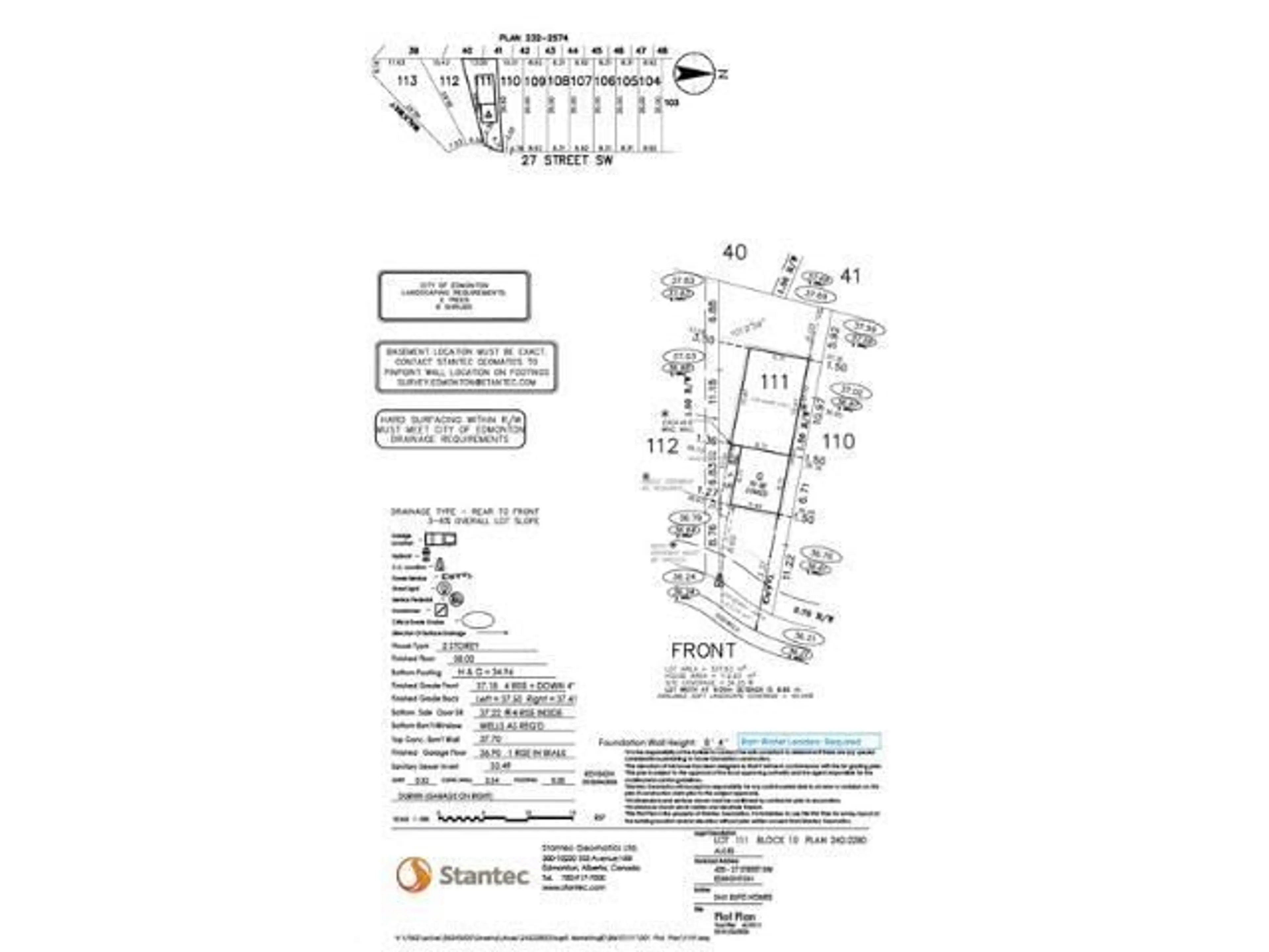 Floor plan for SW - 428 27 ST, Edmonton Alberta T6X3H9