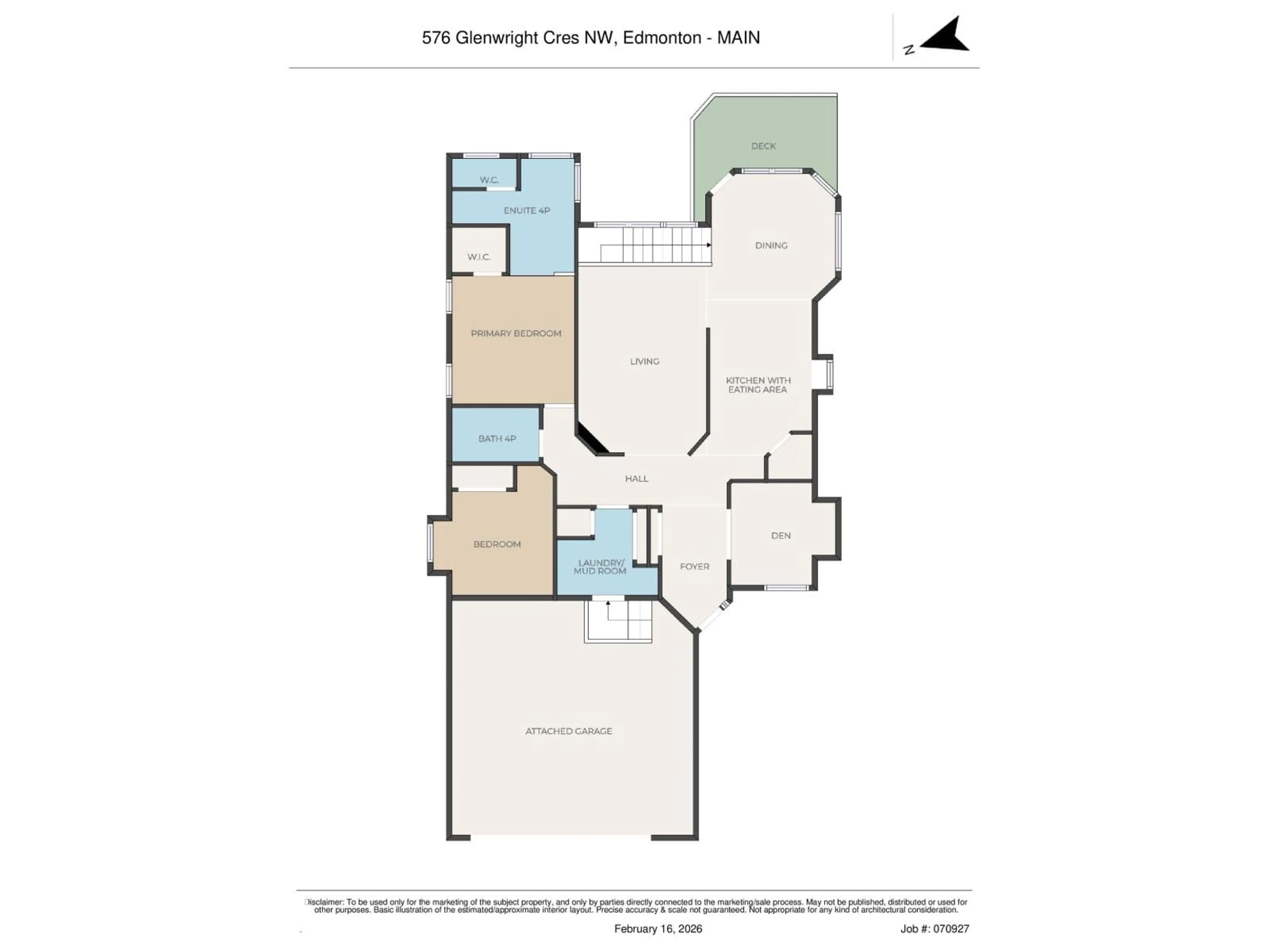 Floor plan for 576 GLENWRIGHT CR, Edmonton Alberta T5P4E6