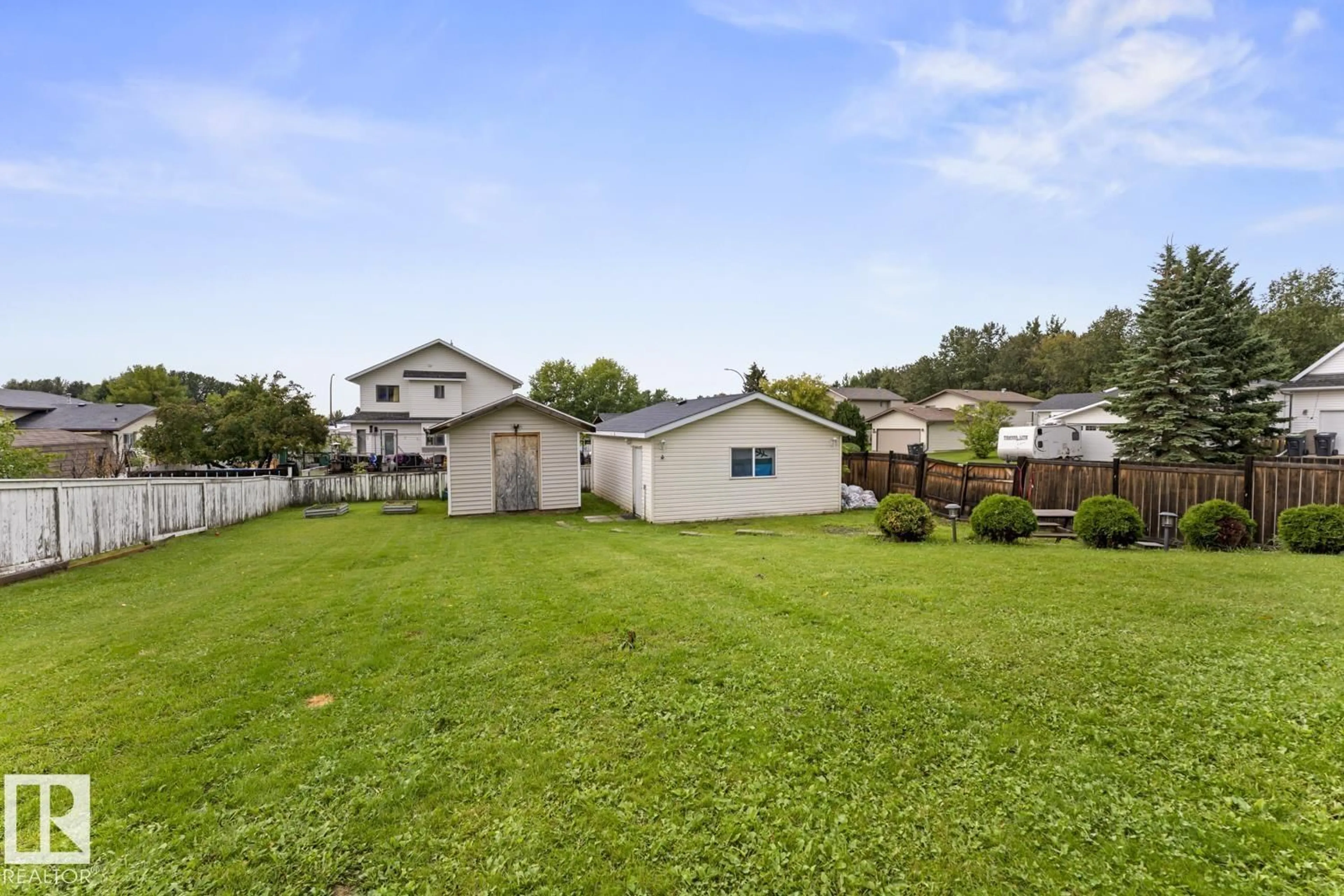 A pic from outside/outdoor area/front of a property/back of a property/a pic from drone, water/lake/river/ocean view for 5330 43 ST, Cold Lake Alberta T9M2A3