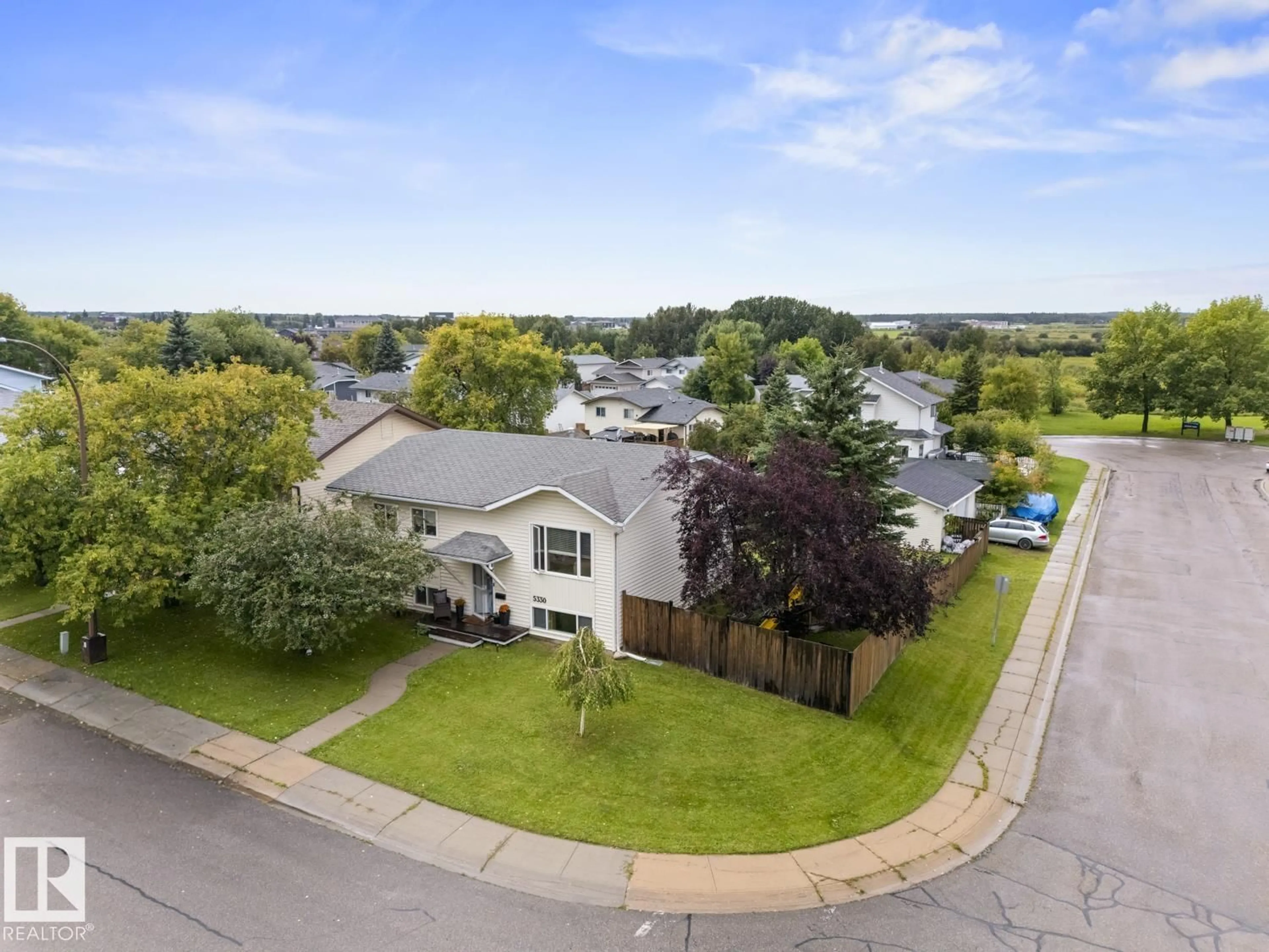 A pic from outside/outdoor area/front of a property/back of a property/a pic from drone, street for 5330 43 ST, Cold Lake Alberta T9M2A3