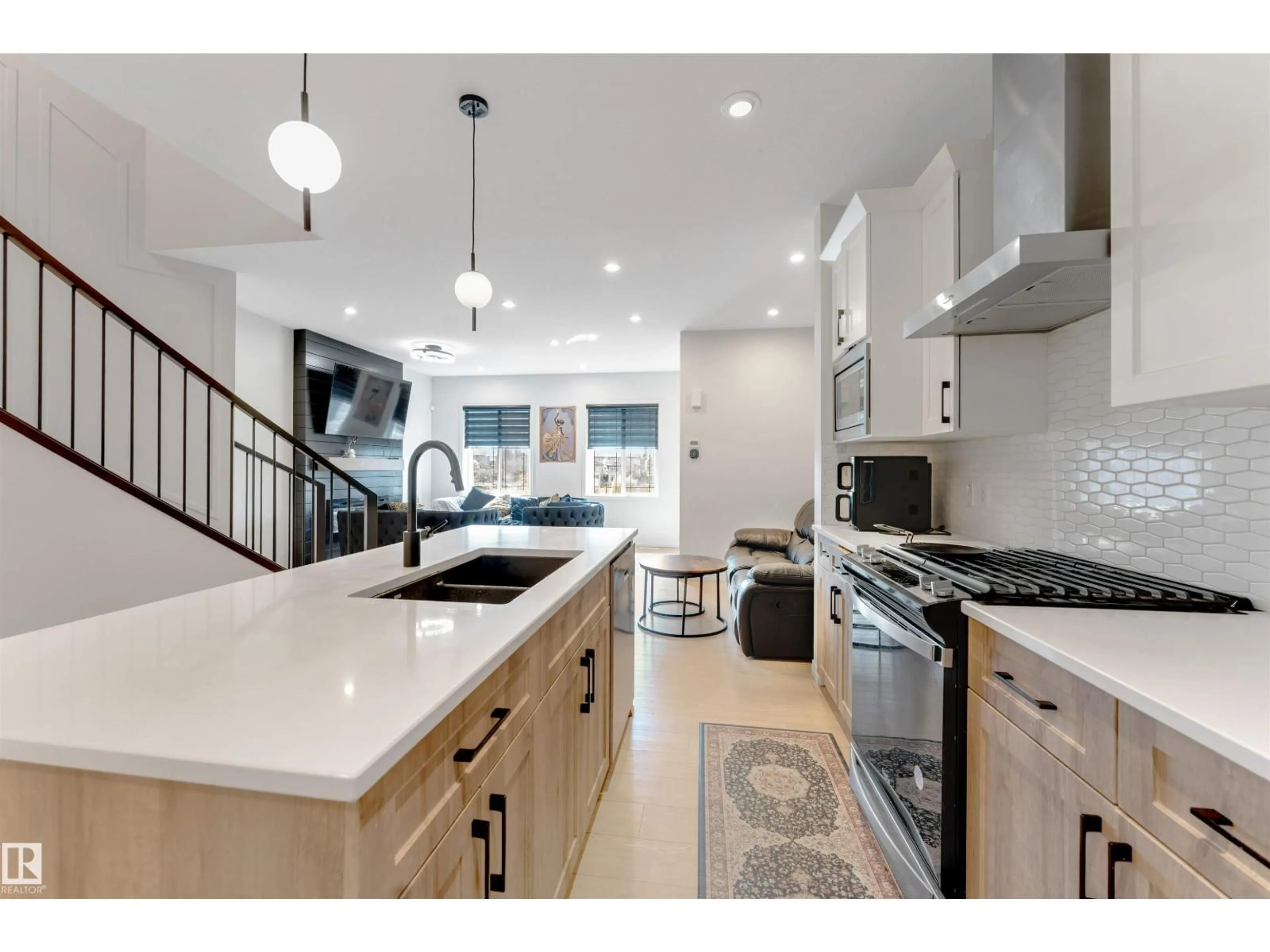 Open concept kitchen, ceramic/tile floor for 1263 WATT DR, Edmonton Alberta T6L6T5