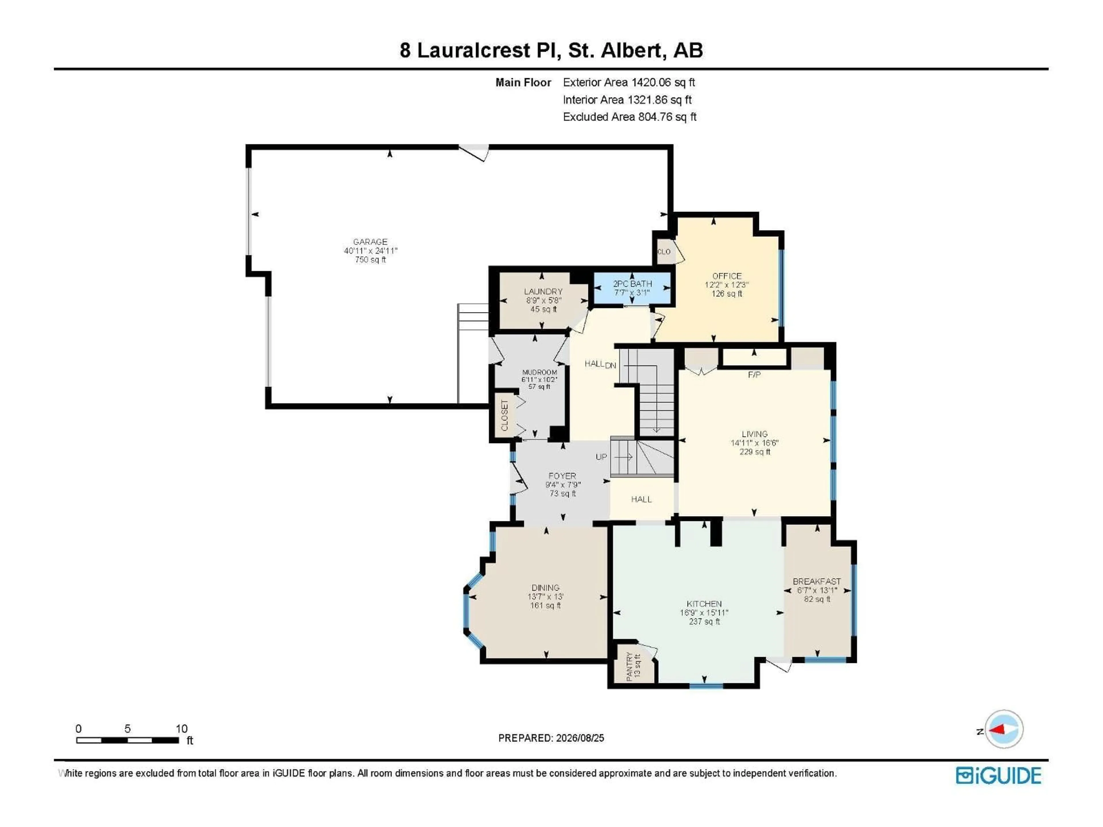 Floor plan for 8 LAURALCREST PL, St. Albert Alberta T8N7H4