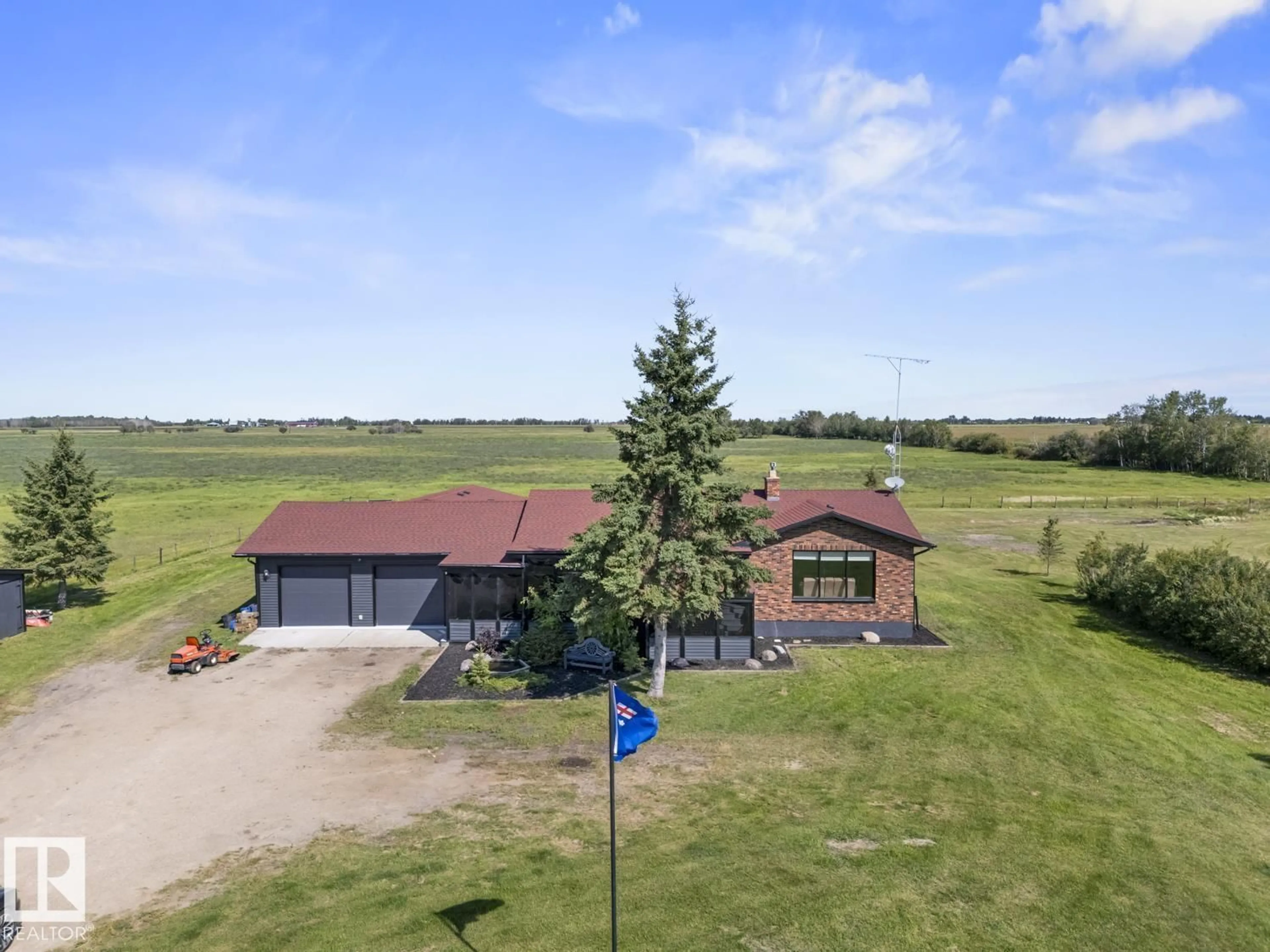 A pic from outside/outdoor area/front of a property/back of a property/a pic from drone, unknown for 45018 HWY 659, Rural Bonnyville M.D. Alberta T9N2H6