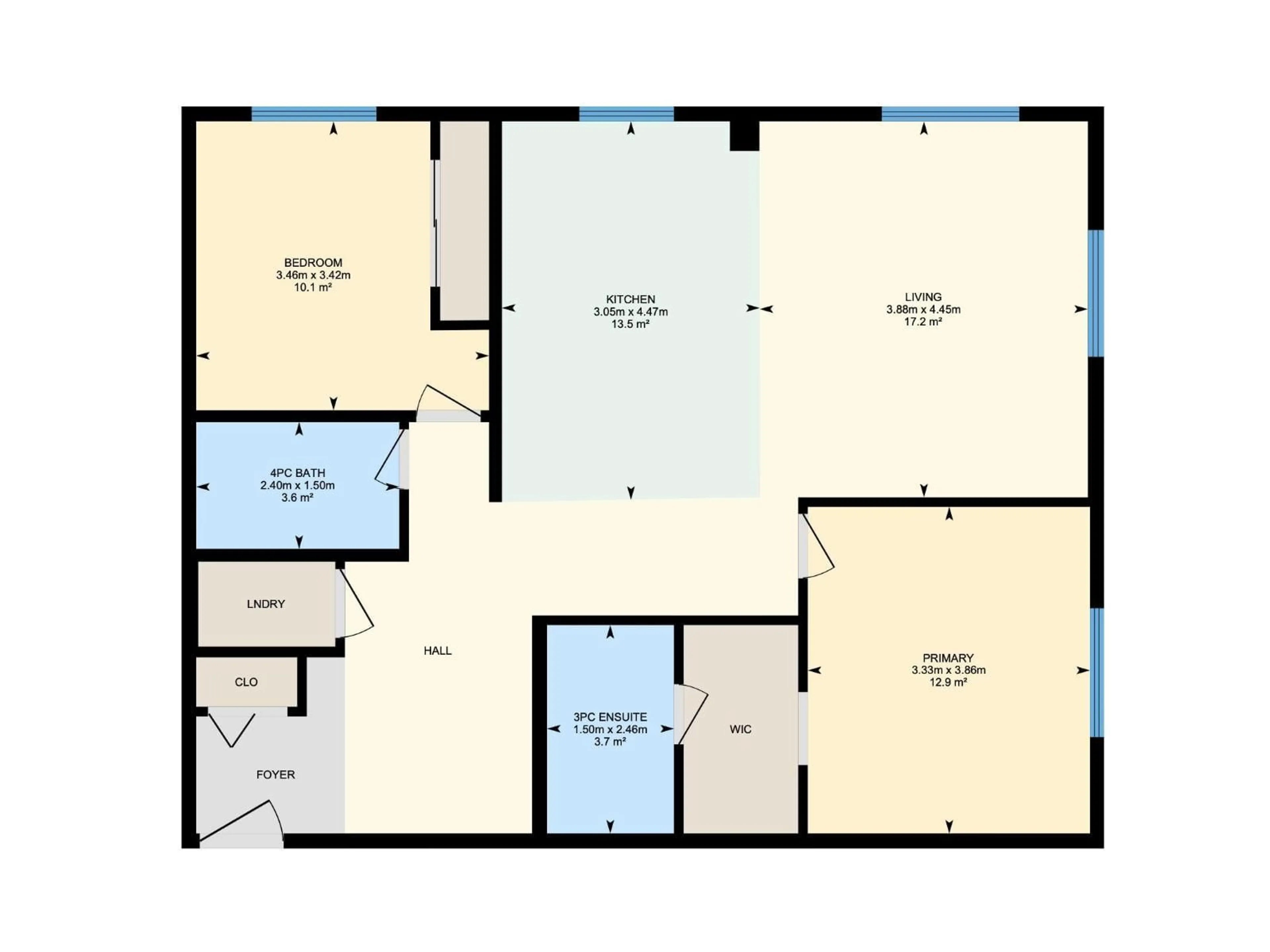 Floor plan for #302 - 2229 44 AV NW, Edmonton Alberta T6T0W6