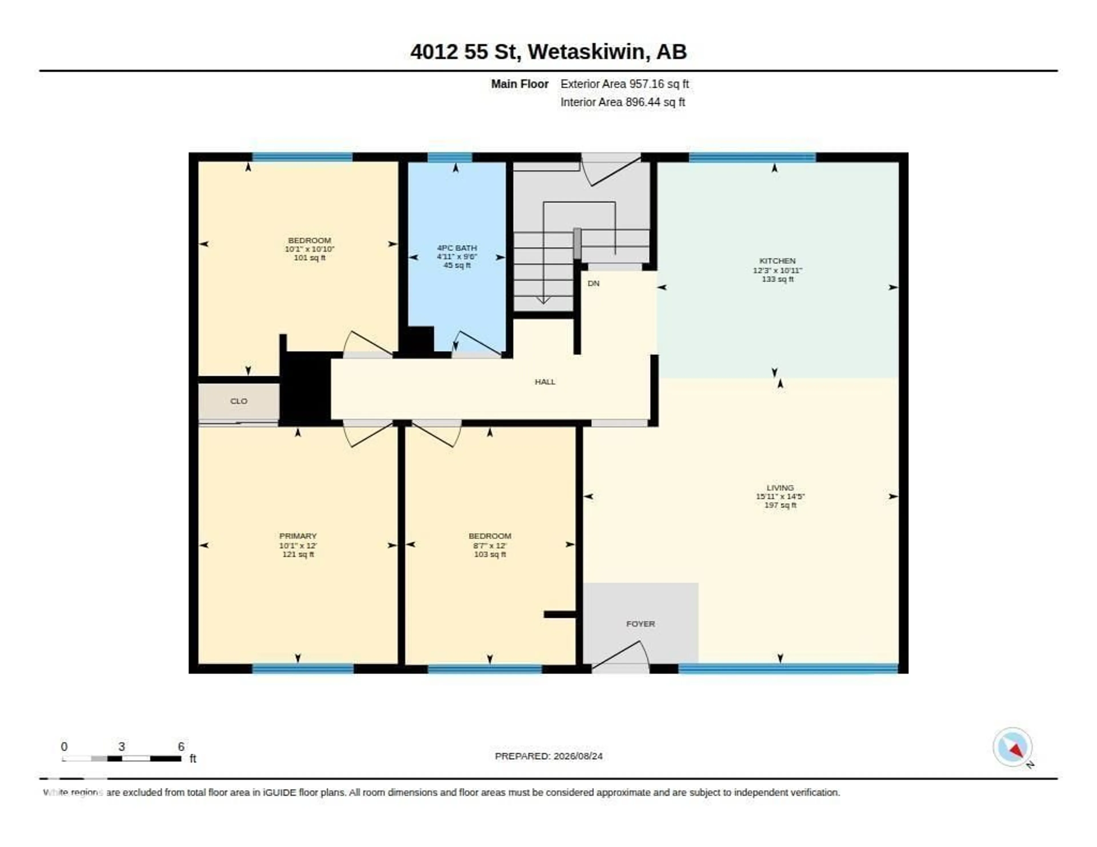 Floor plan for 4012 55 ST, Wetaskiwin Alberta T9A1T4