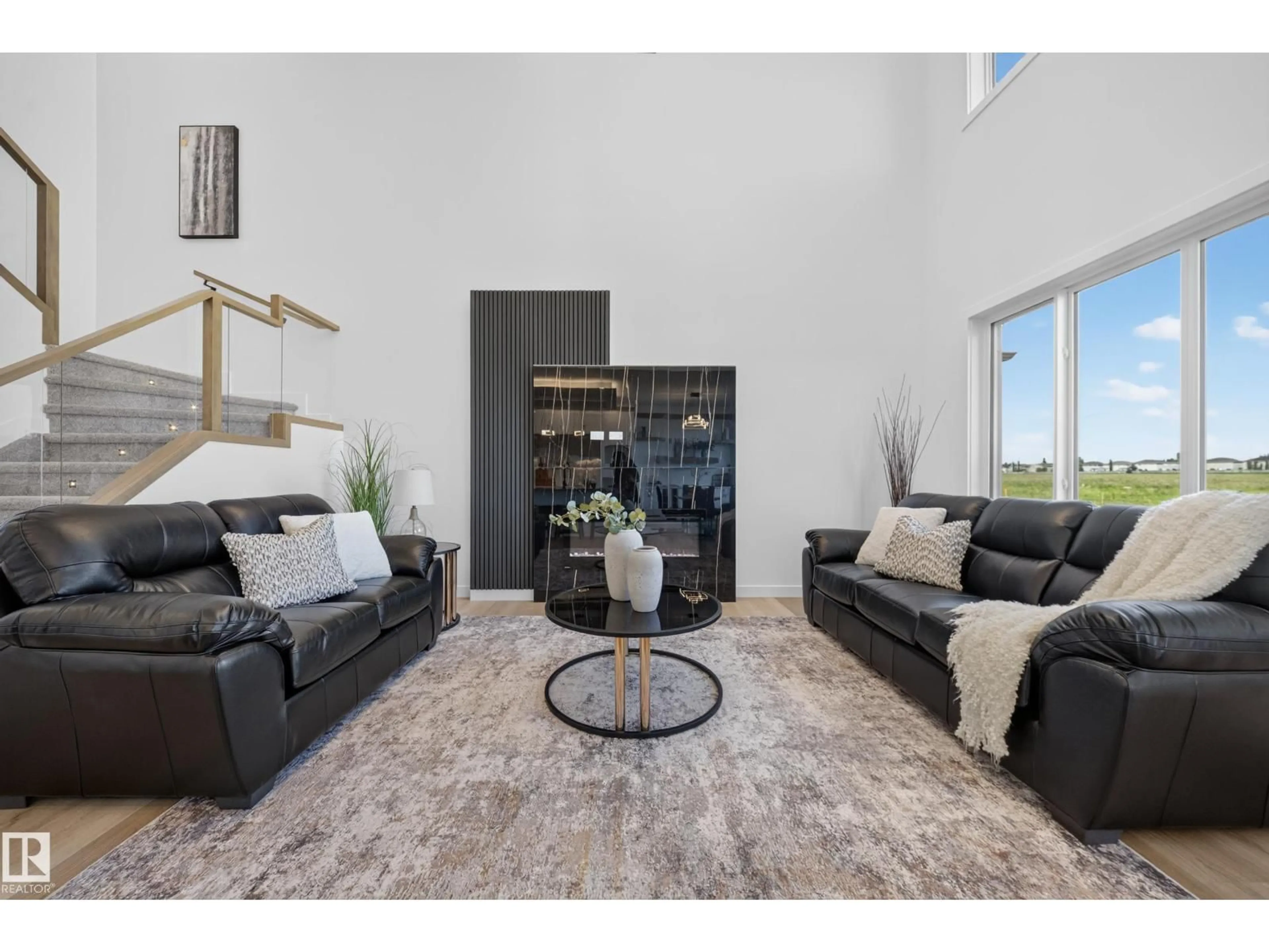 Living room with furniture, unknown for 214 CRYSTAL CREEK DRIVE, Leduc Alberta T9E0X6