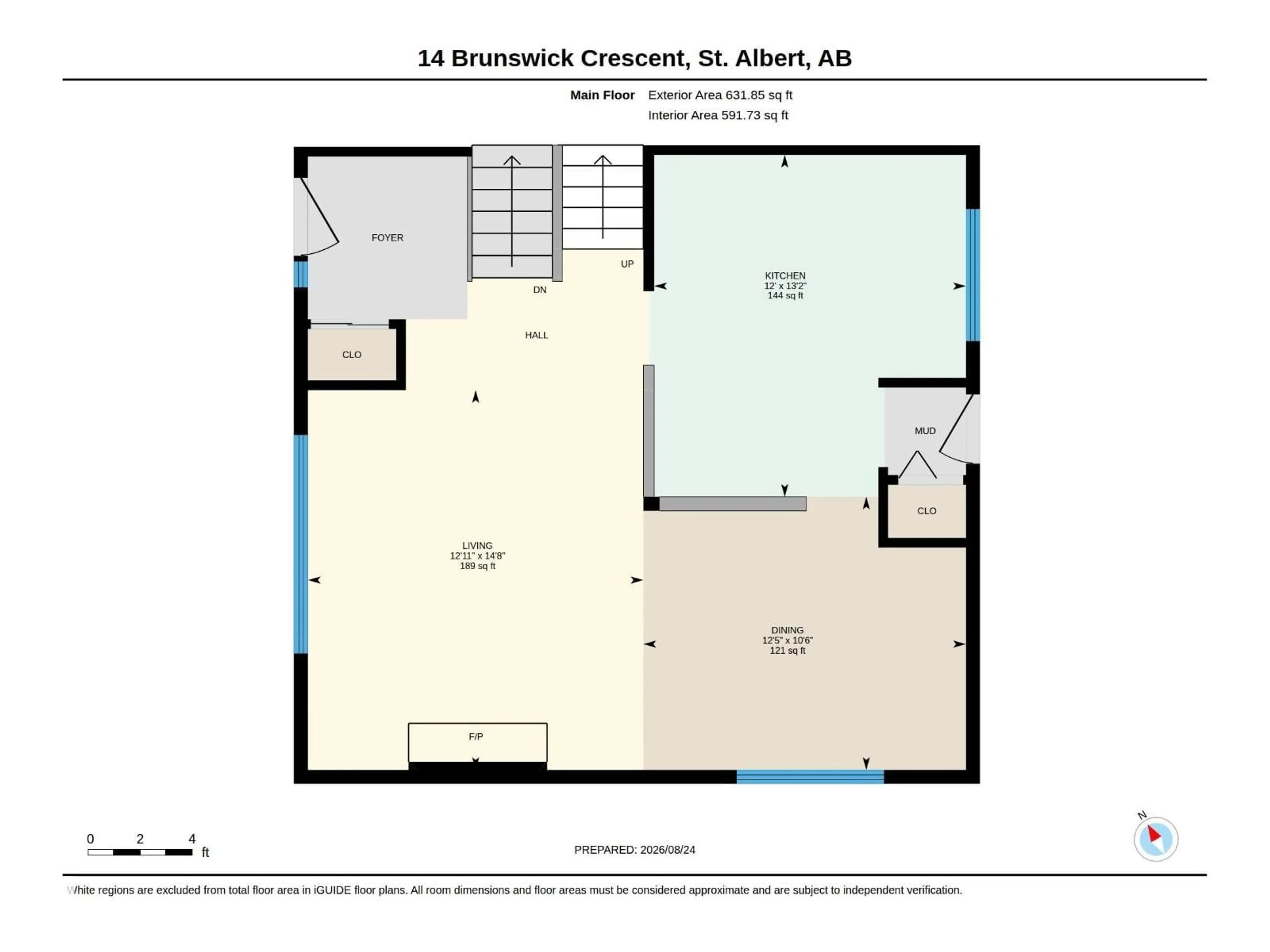 Floor plan for 14 BRUNSWICK CR, St. Albert Alberta T8N2K6