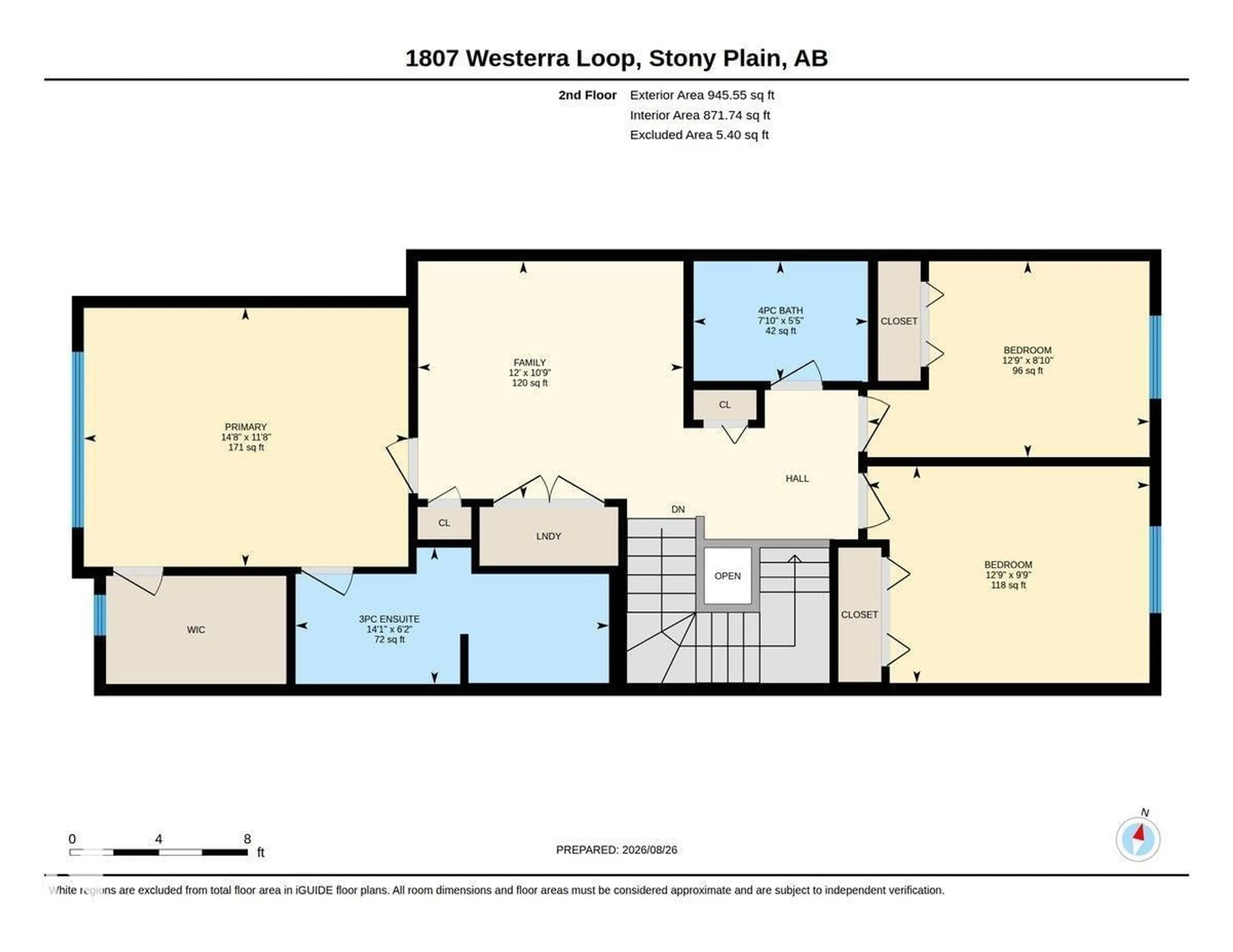 Floor plan for 1807 WESTERRA LOOP, Stony Plain Alberta T7Z0L8