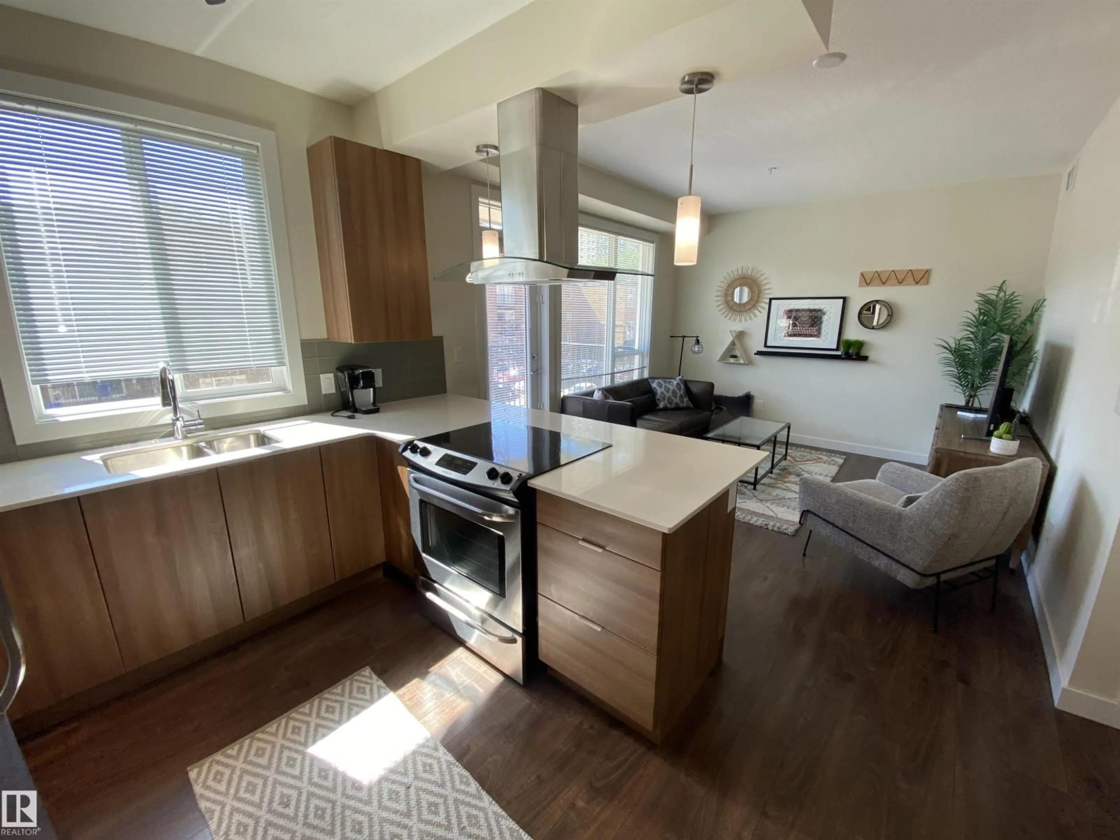 Open concept kitchen, unknown for 308 - 9907 91 AV, Edmonton Alberta T6E2T7