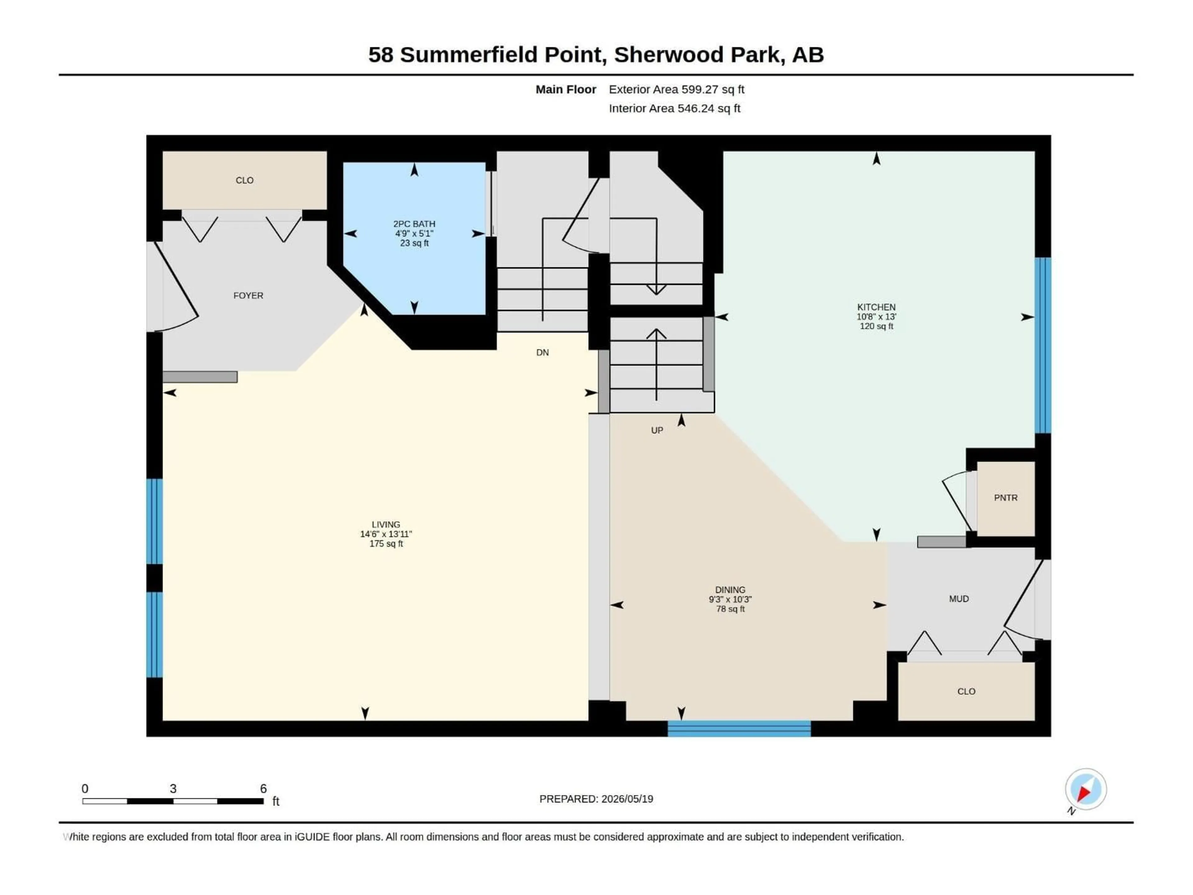 Floor plan for 58 SUMMERFIELD PT, Sherwood Park Alberta T8H2P6