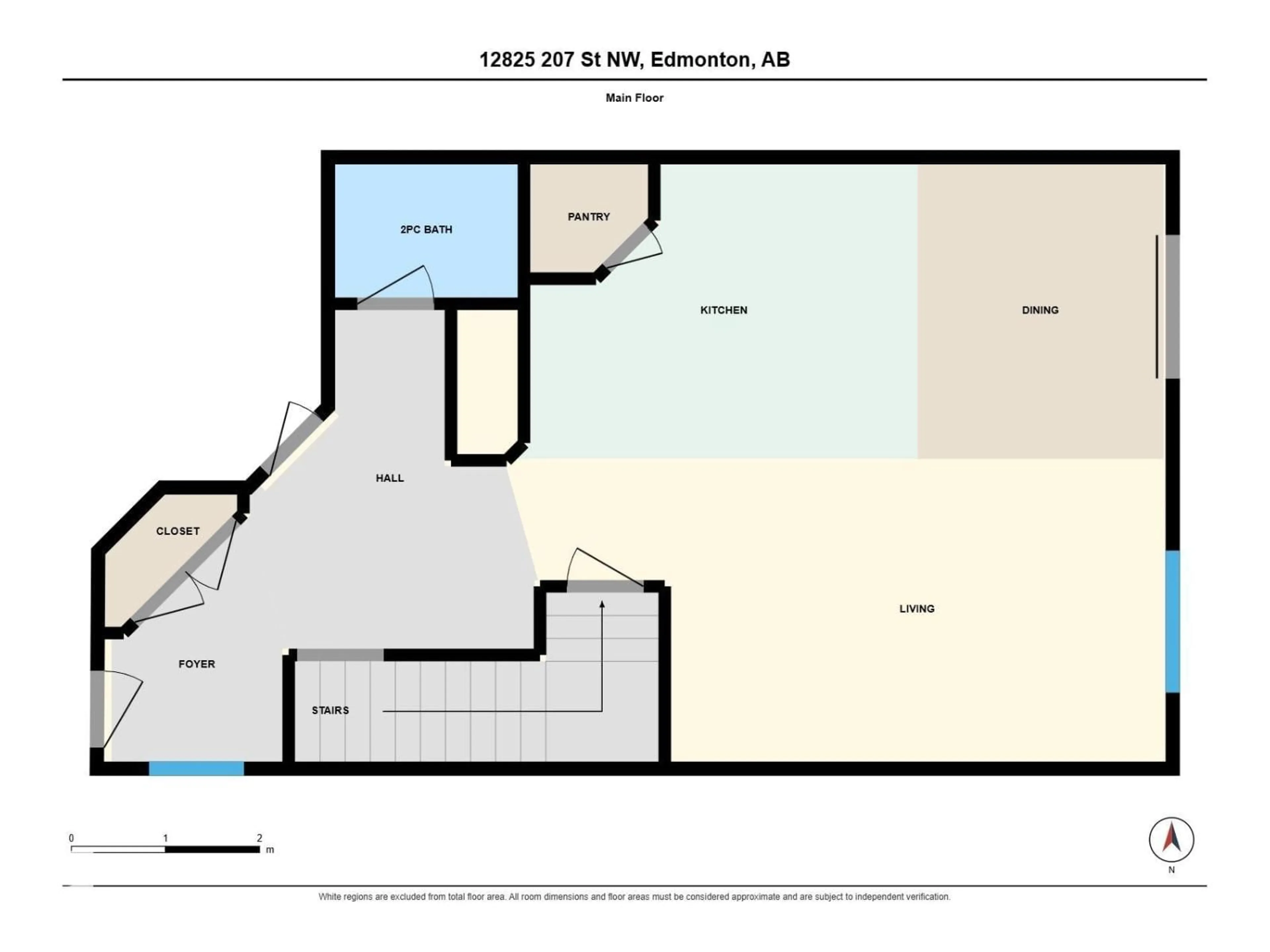 Floor plan for 12825 207 ST, Edmonton Alberta T5S0K2