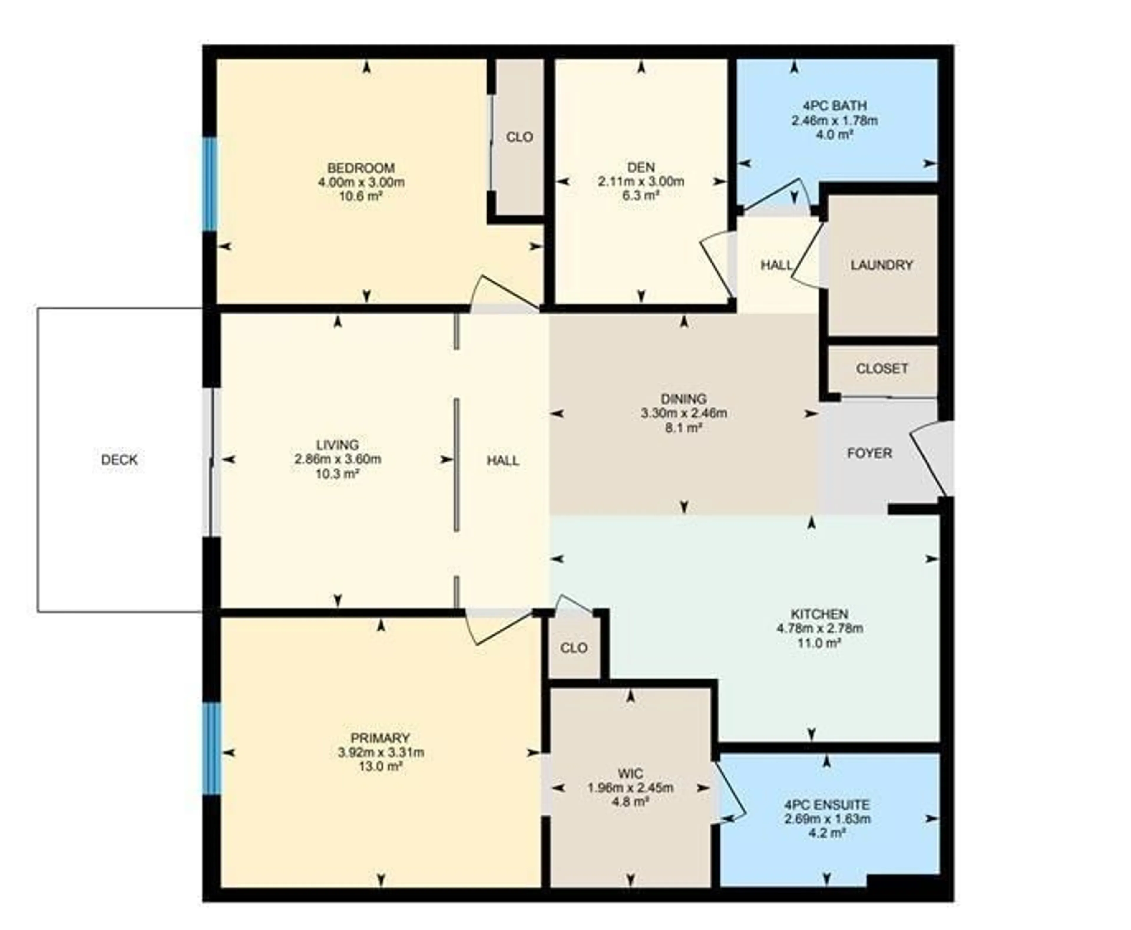 Floor plan for #311 - 14808 125 ST, Edmonton Alberta T5X0G1