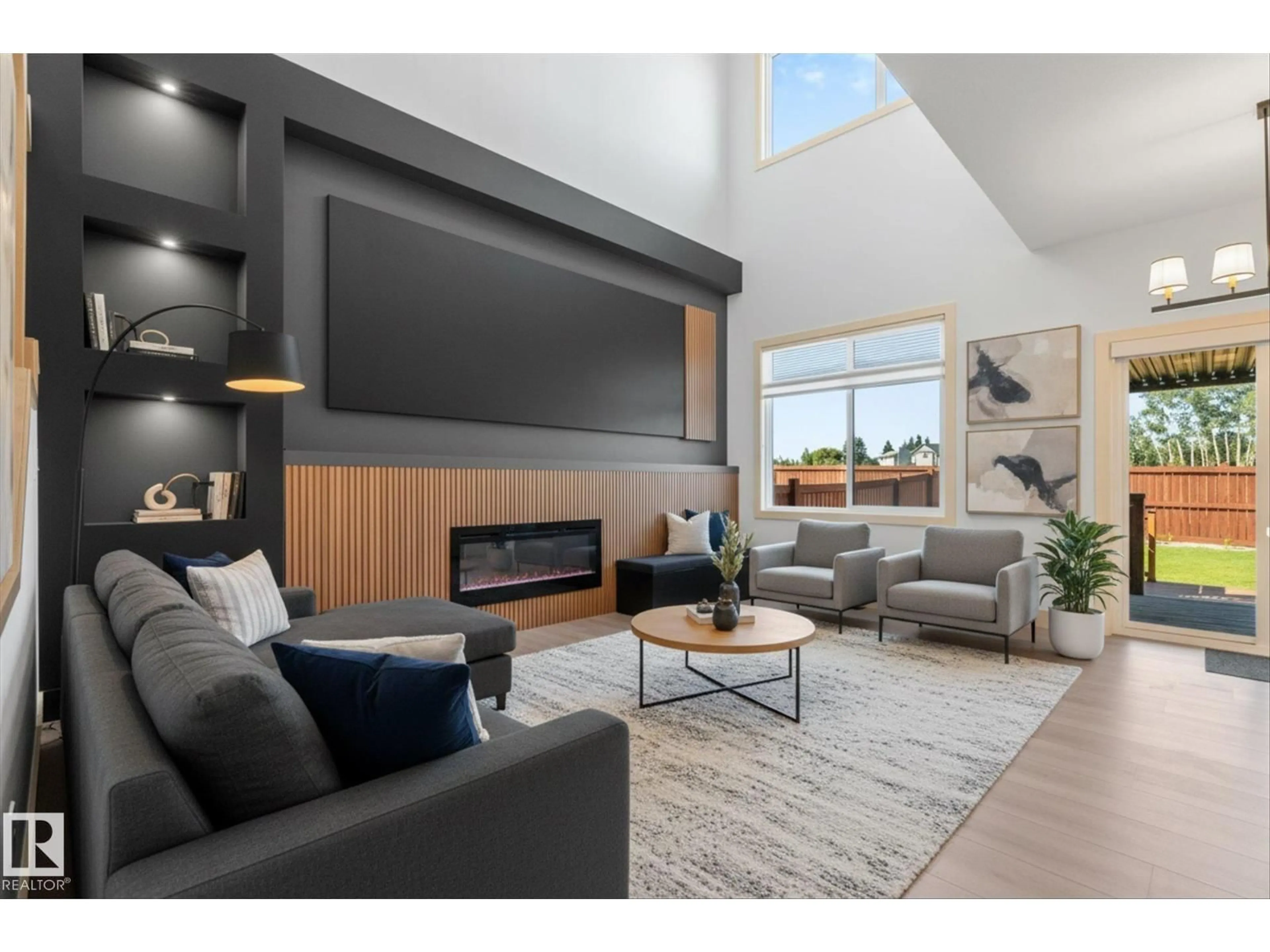 Living room with furniture, unknown for 9 TENOR LI, Spruce Grove Alberta T7X3G1