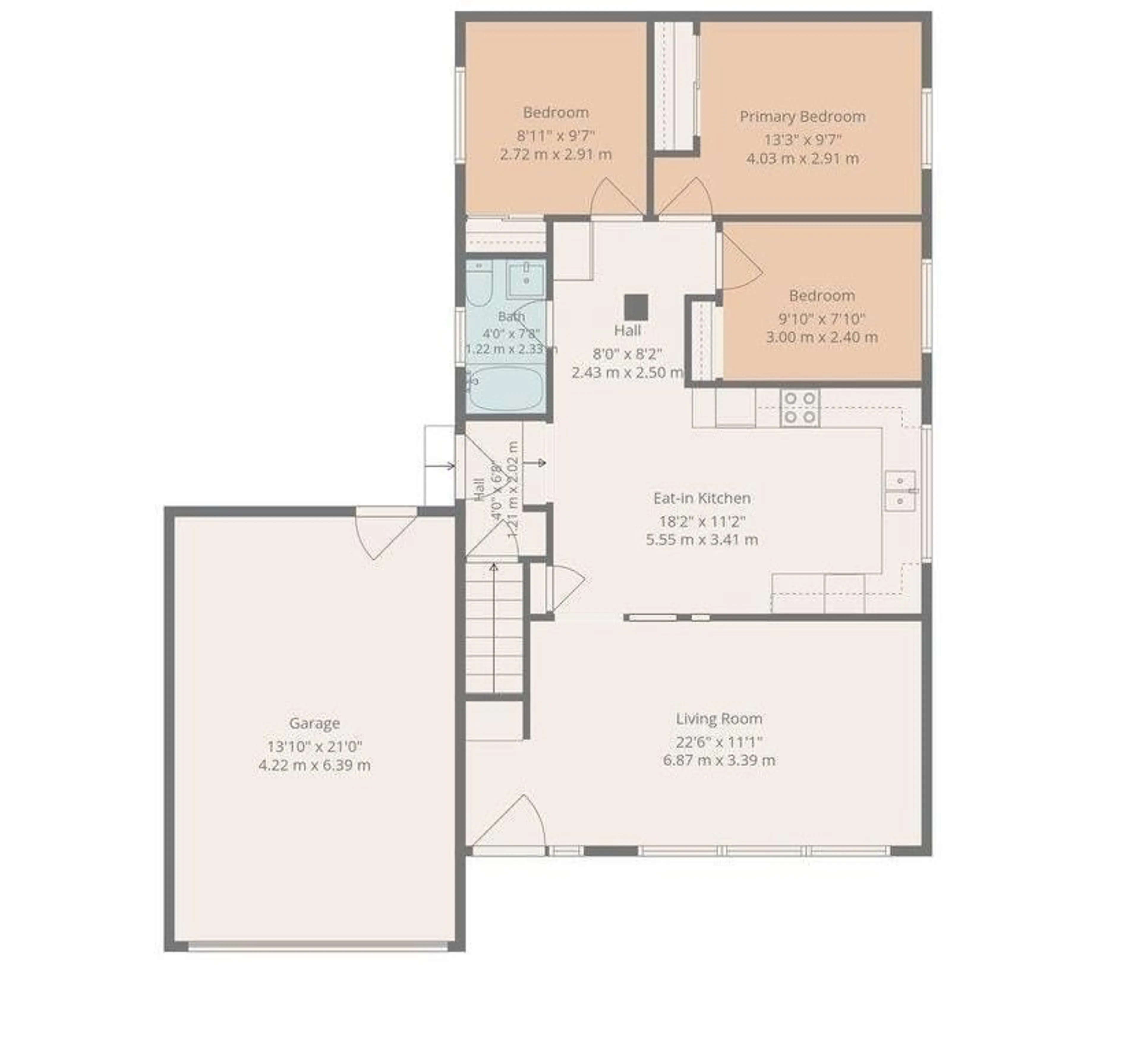 Floor plan for 12919 135 AV NW, Edmonton Alberta T5L3X7