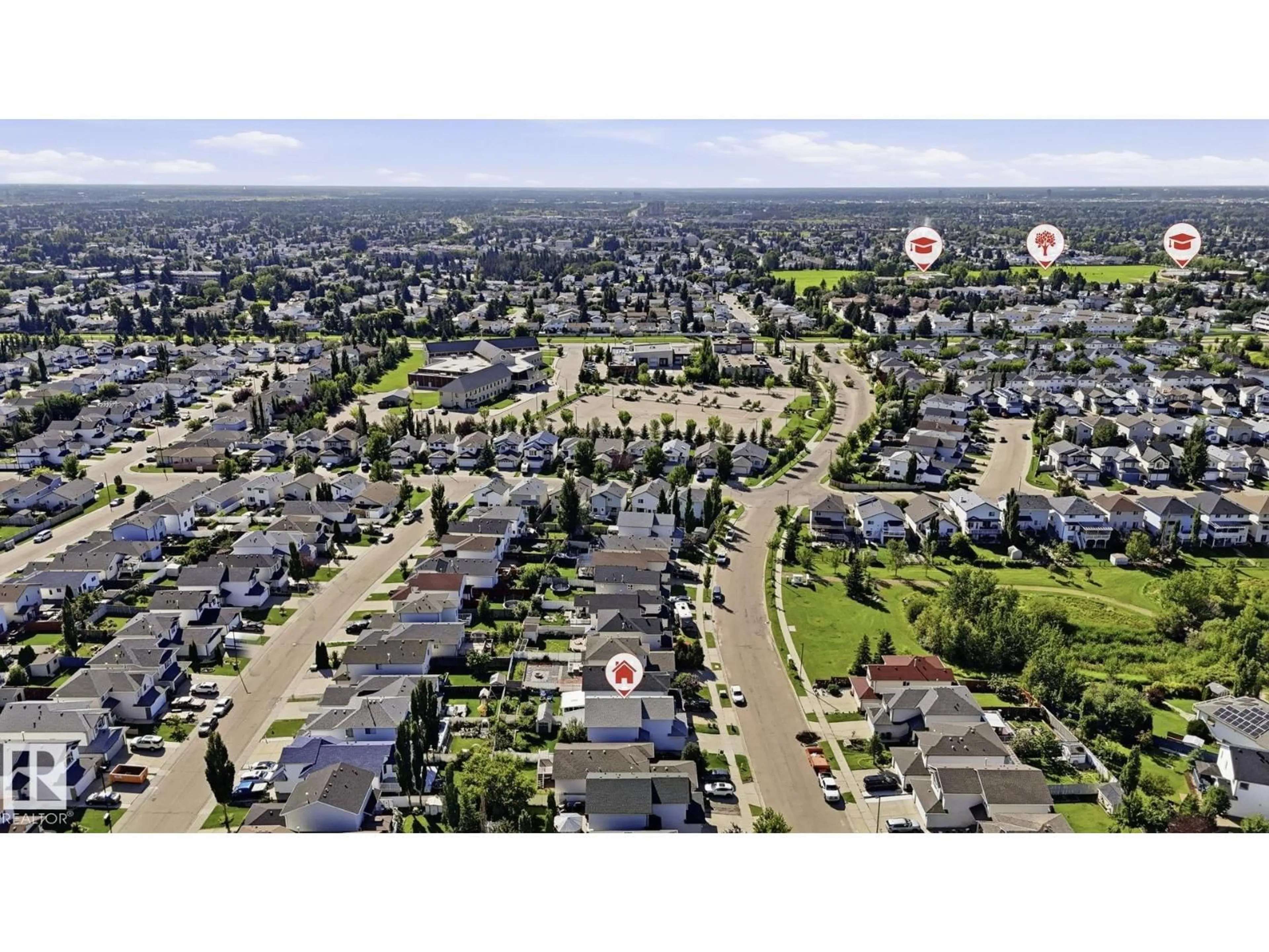 A pic from outside/outdoor area/front of a property/back of a property/a pic from drone, street for 3231 28A AV, Edmonton Alberta T6T1T1
