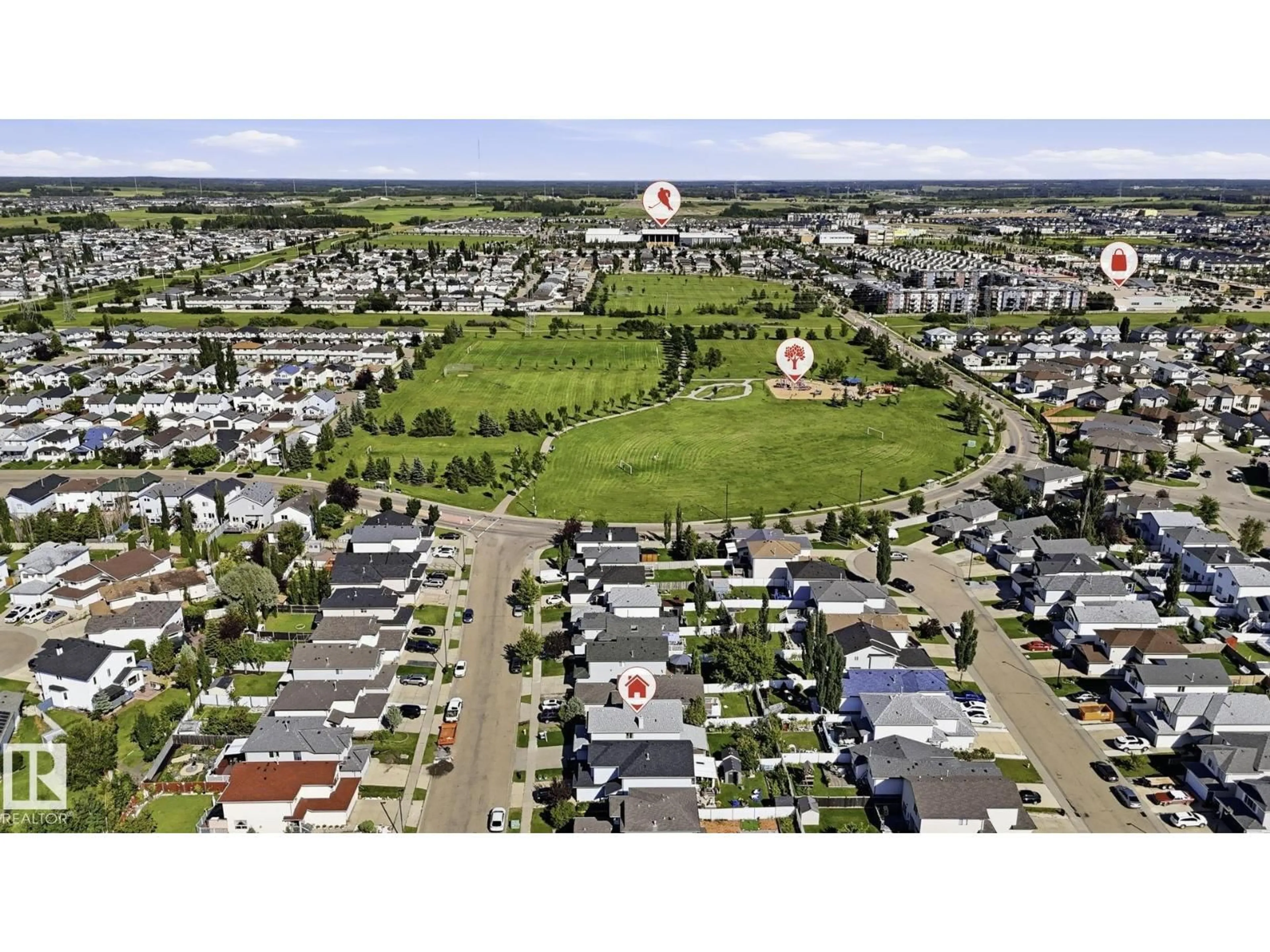 A pic from outside/outdoor area/front of a property/back of a property/a pic from drone, street for 3231 28A AV, Edmonton Alberta T6T1T1