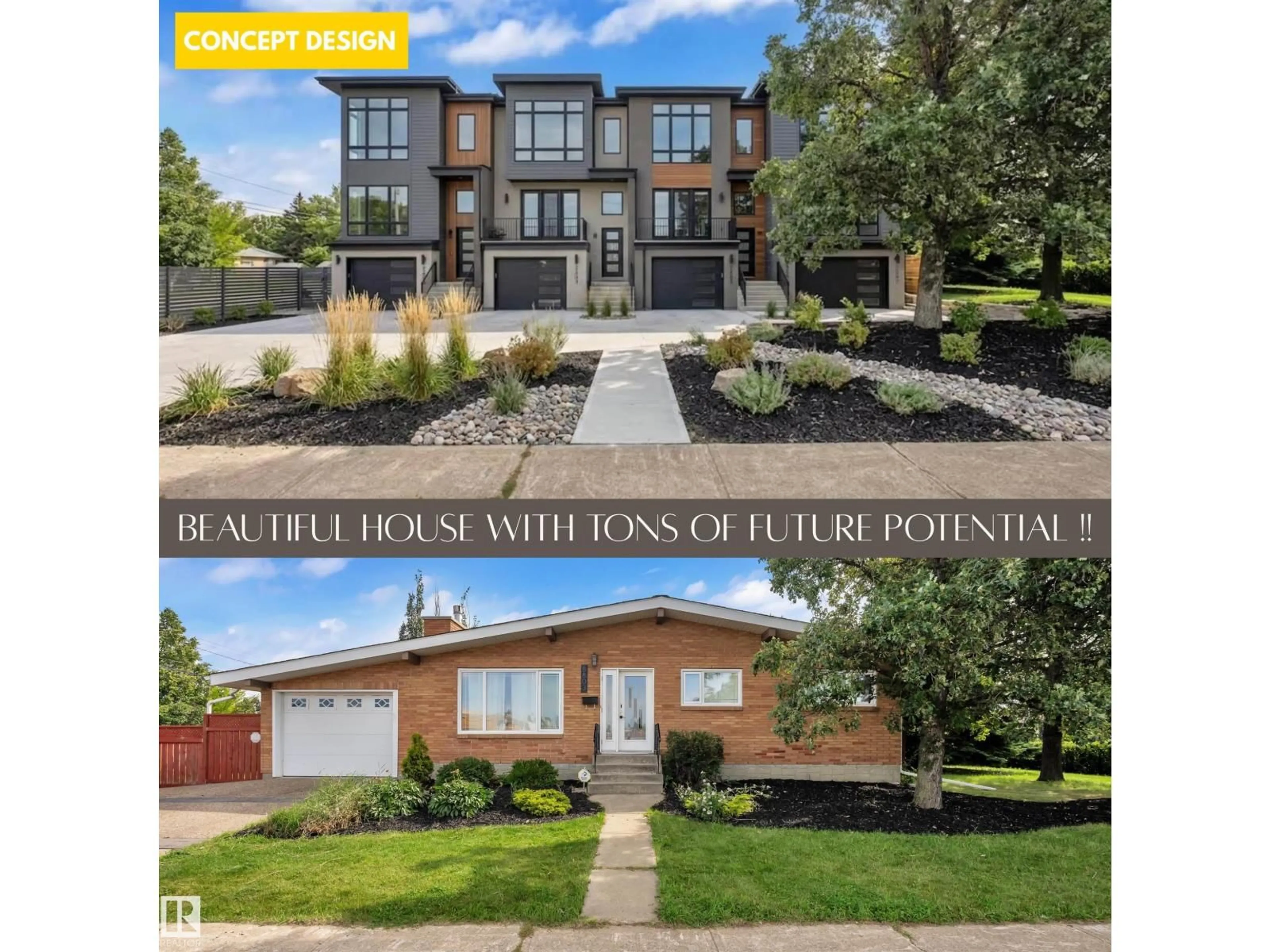Home with brick exterior material, building for NW - 8803 68A ST, Edmonton Alberta T6B1T7