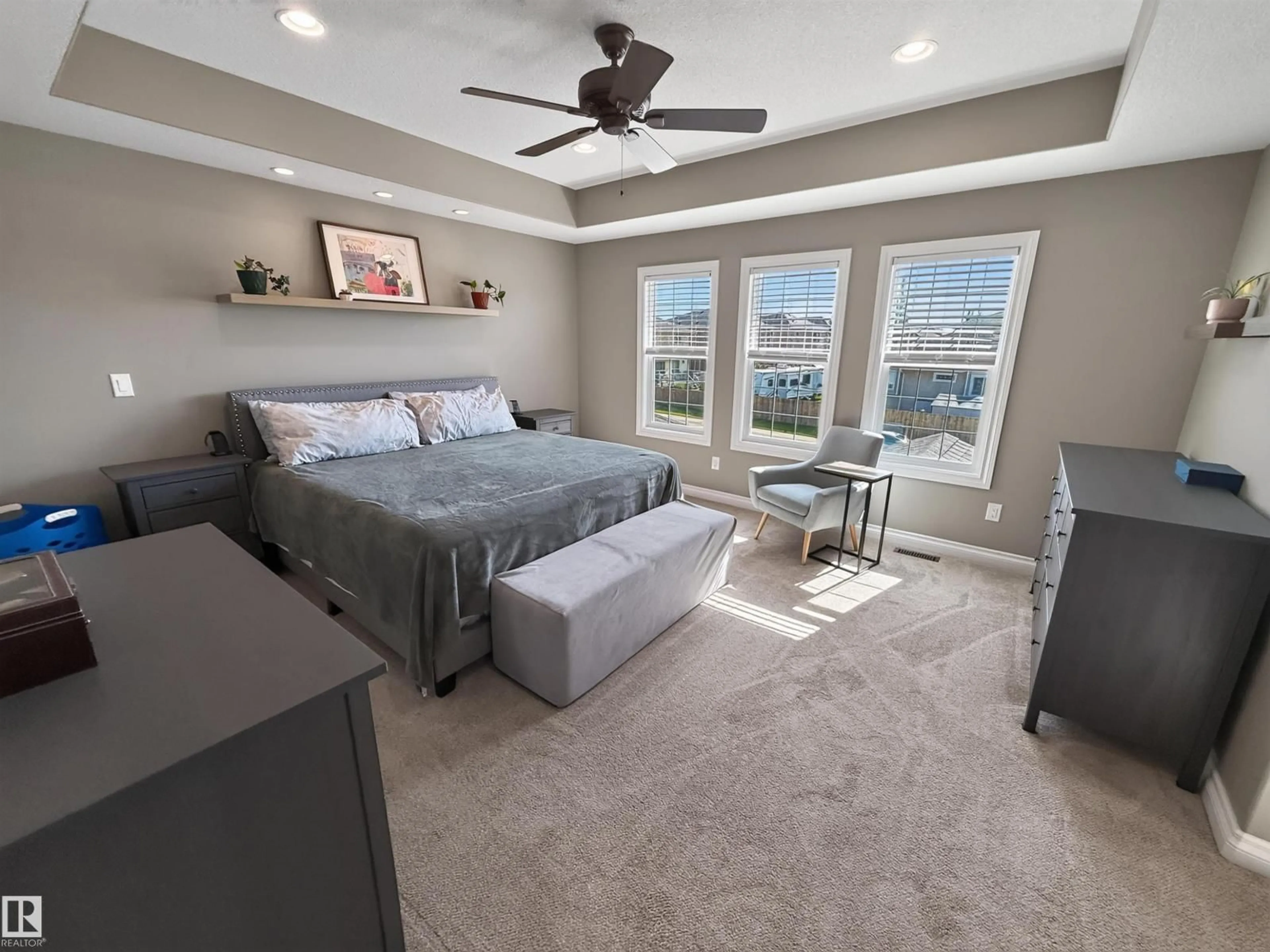 Bedroom with bed, unknown for 9709 89 ST, Morinville Alberta T8R2N6
