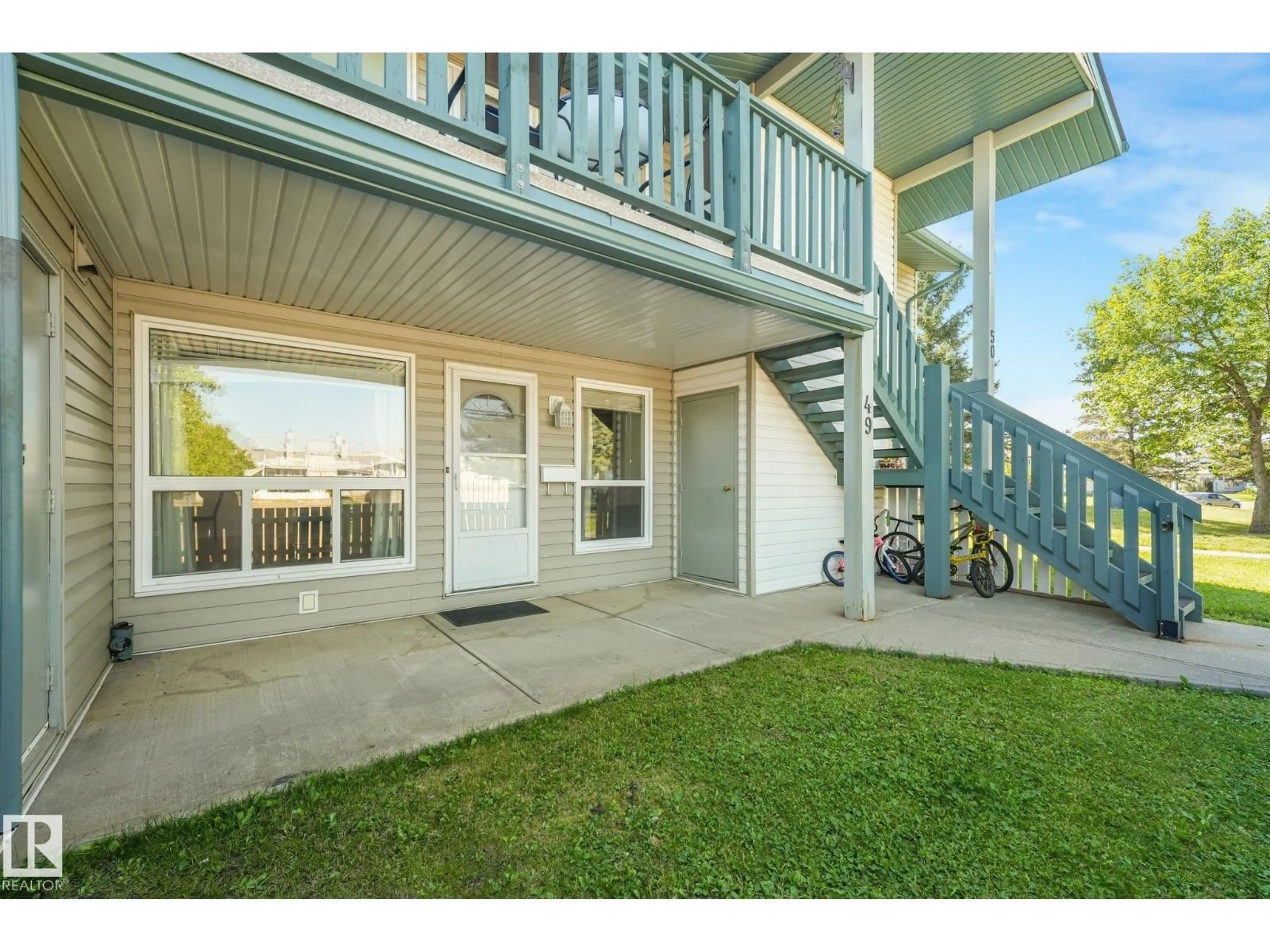 Patio, water/lake/river/ocean view for 49 - 2703 79 ST, Edmonton Alberta T6K3Z6