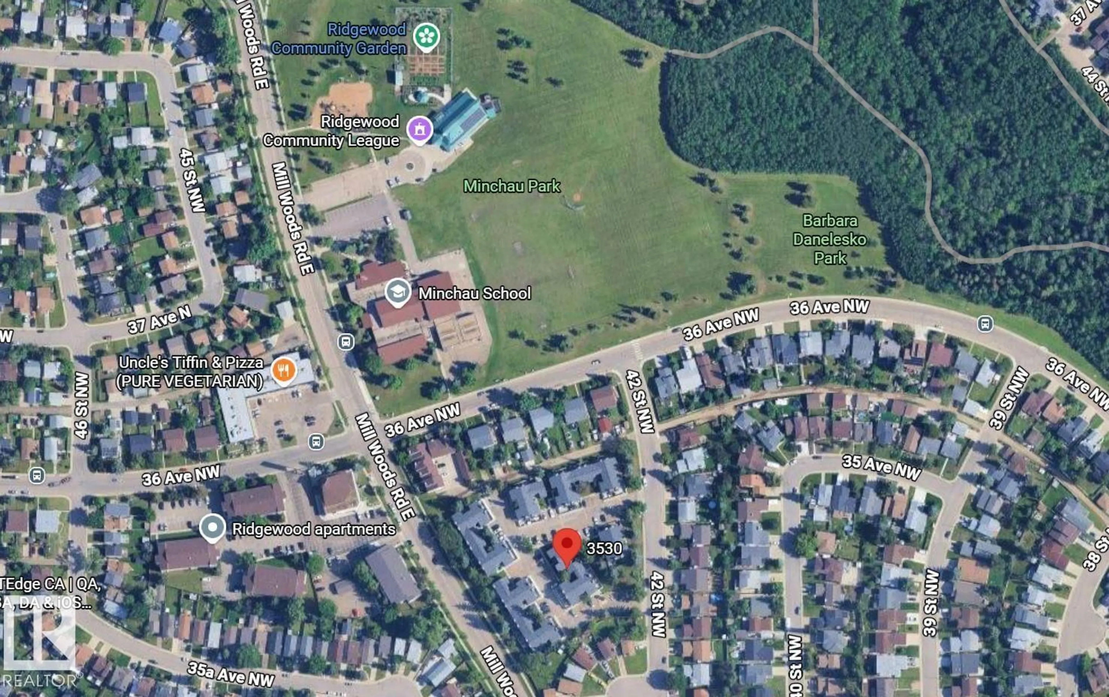 Picture of a map for 3530 42 ST, Edmonton Alberta T6L5A1