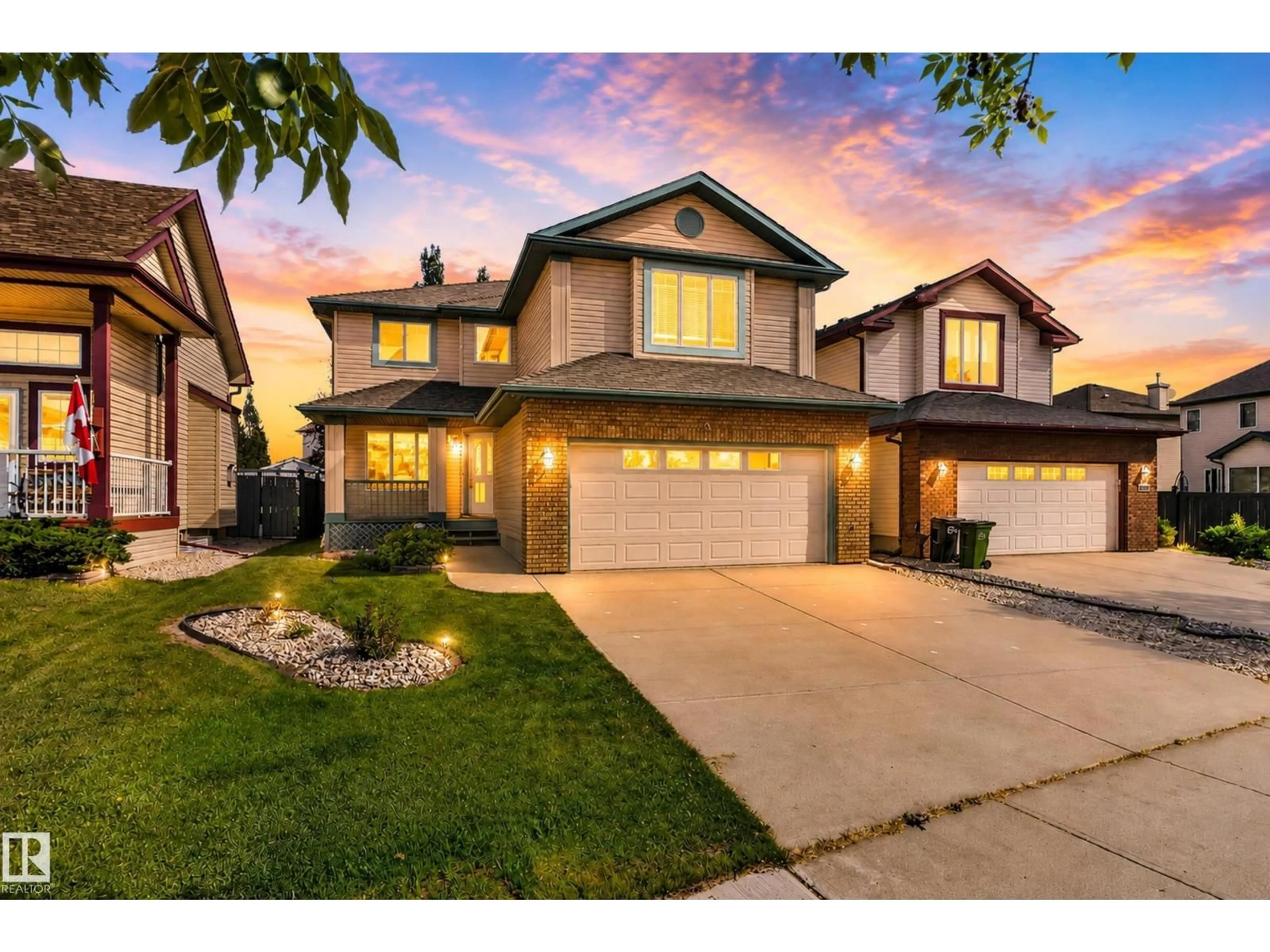Home with brick exterior material, street for 2035 BLACKMUD CREEK DR, Edmonton Alberta T6W1E7
