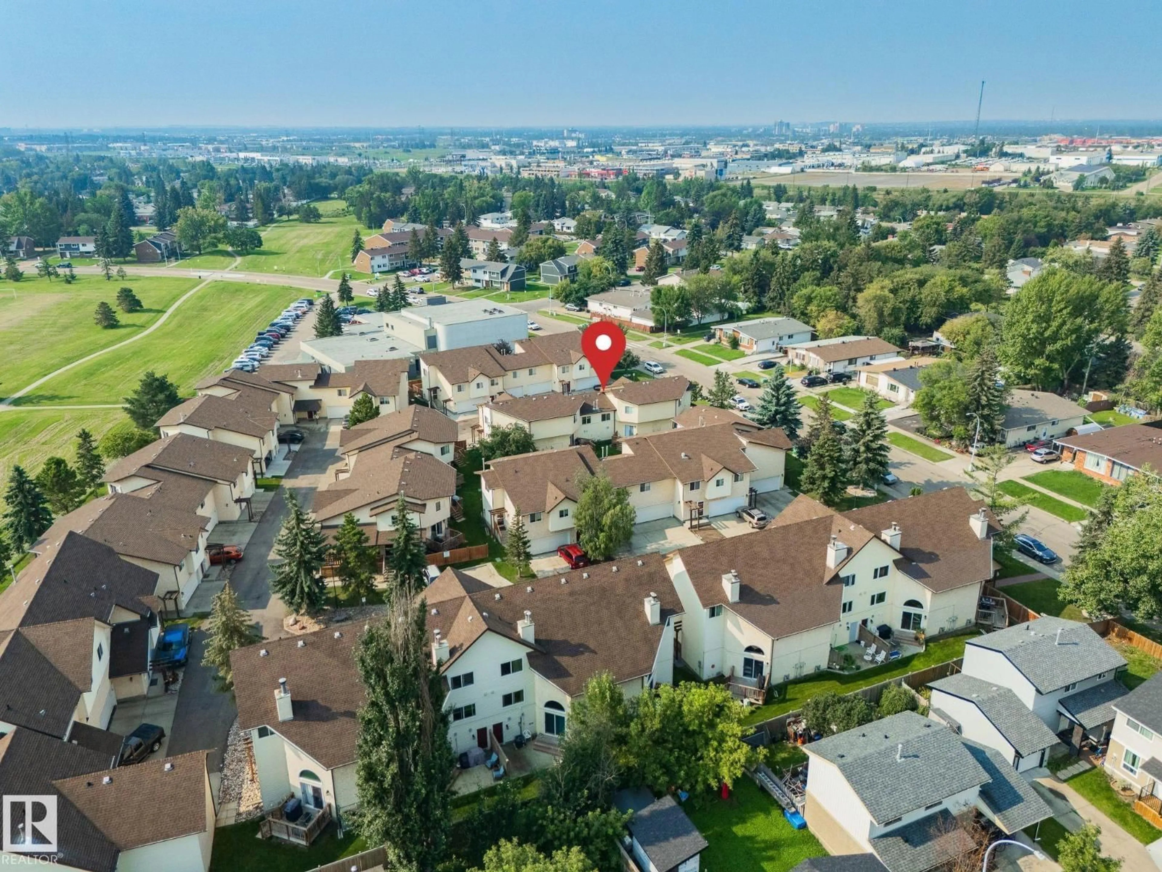 A pic from outside/outdoor area/front of a property/back of a property/a pic from drone, city buildings view from balcony for #37 - 3811 85 ST, Edmonton Alberta T6K4C7